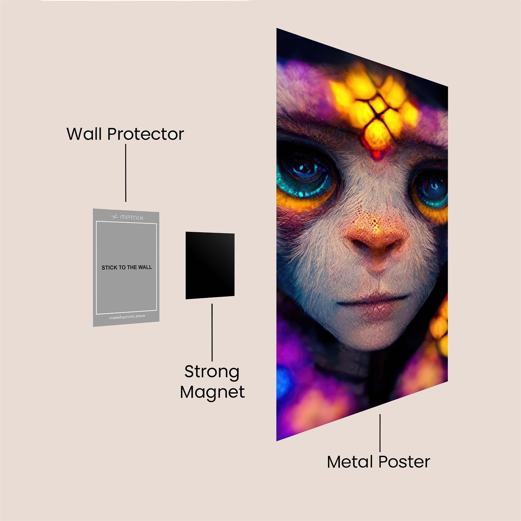 Monkey Radiant Safe Wall Magnetic / M