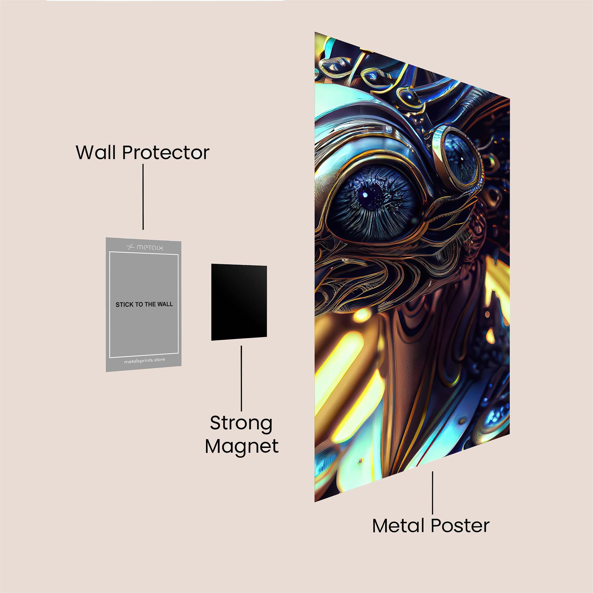 Mechanical Majesty Safe Wall Magnetic / M