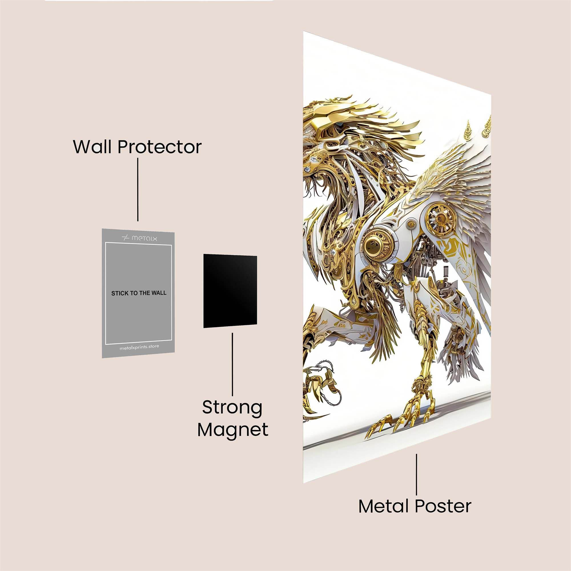Mecha Griffin Safe Wall Magnetic / M