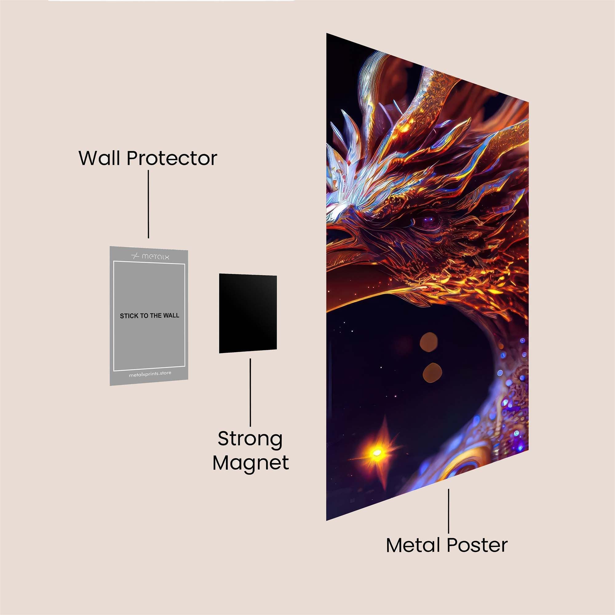 Phoenix Radiant Safe Wall Magnetic / M