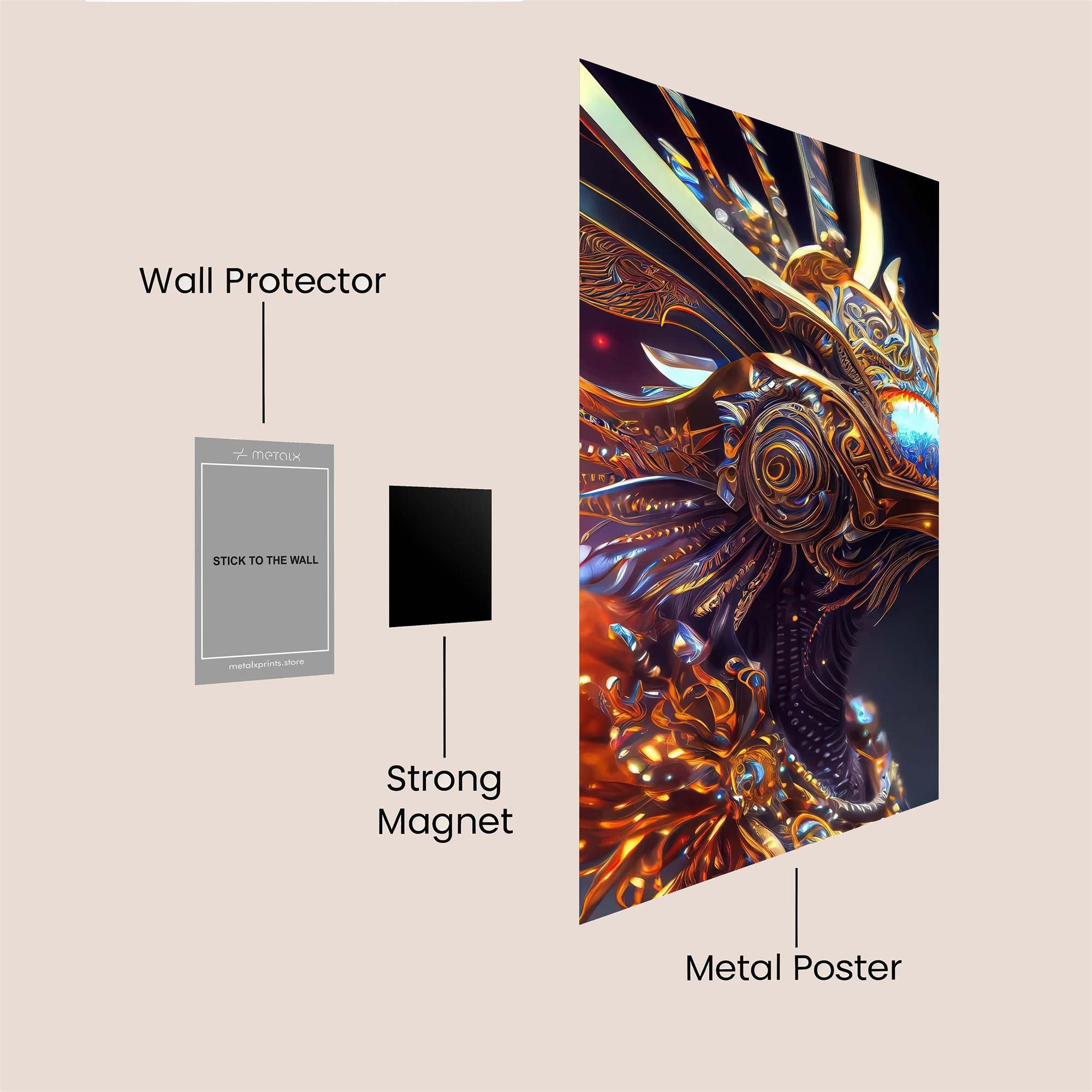 Phoenix Majestic Safe Wall Magnetic / M