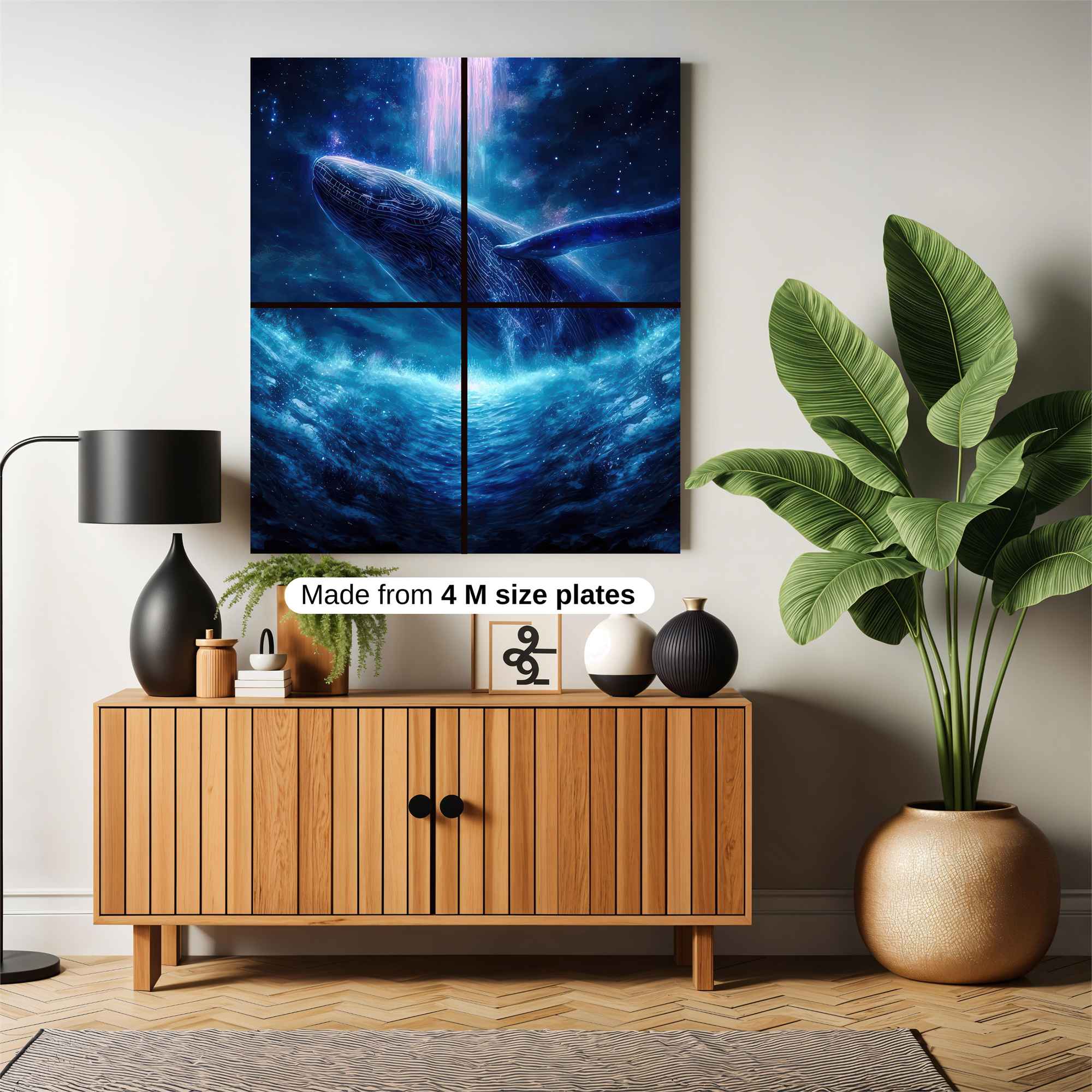 Whale Cosmic Safe Wall Magnetic / M