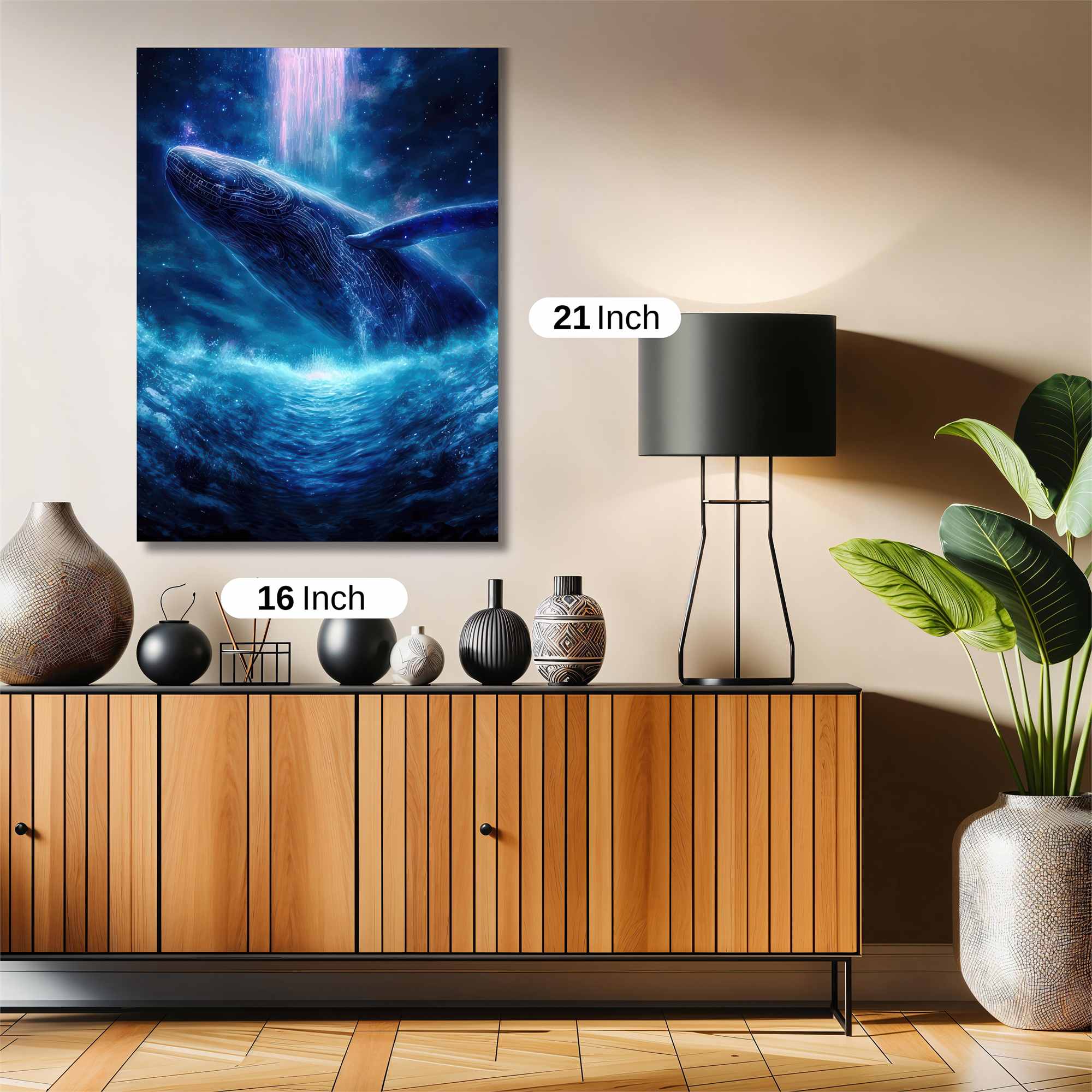 Whale Cosmic Safe Wall Magnetic / M