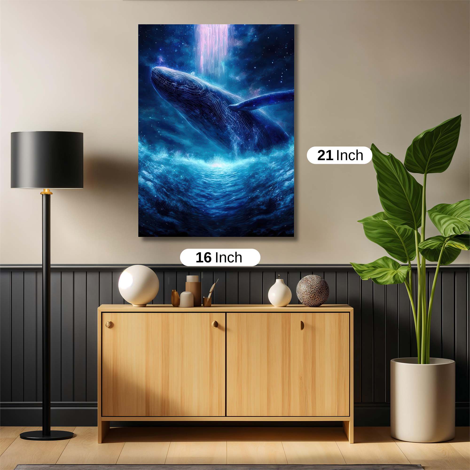 Whale Cosmic Safe Wall Magnetic / M