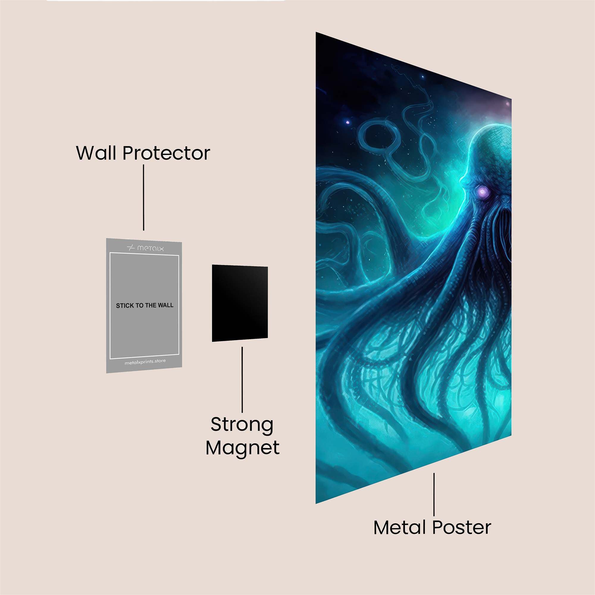 Cthulhu Dreaming Safe Wall Magnetic / M