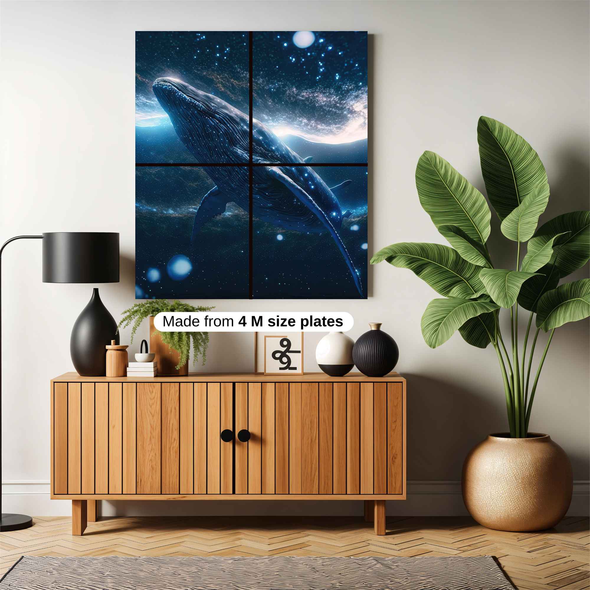 Whale Cosmic Safe Wall Magnetic / M