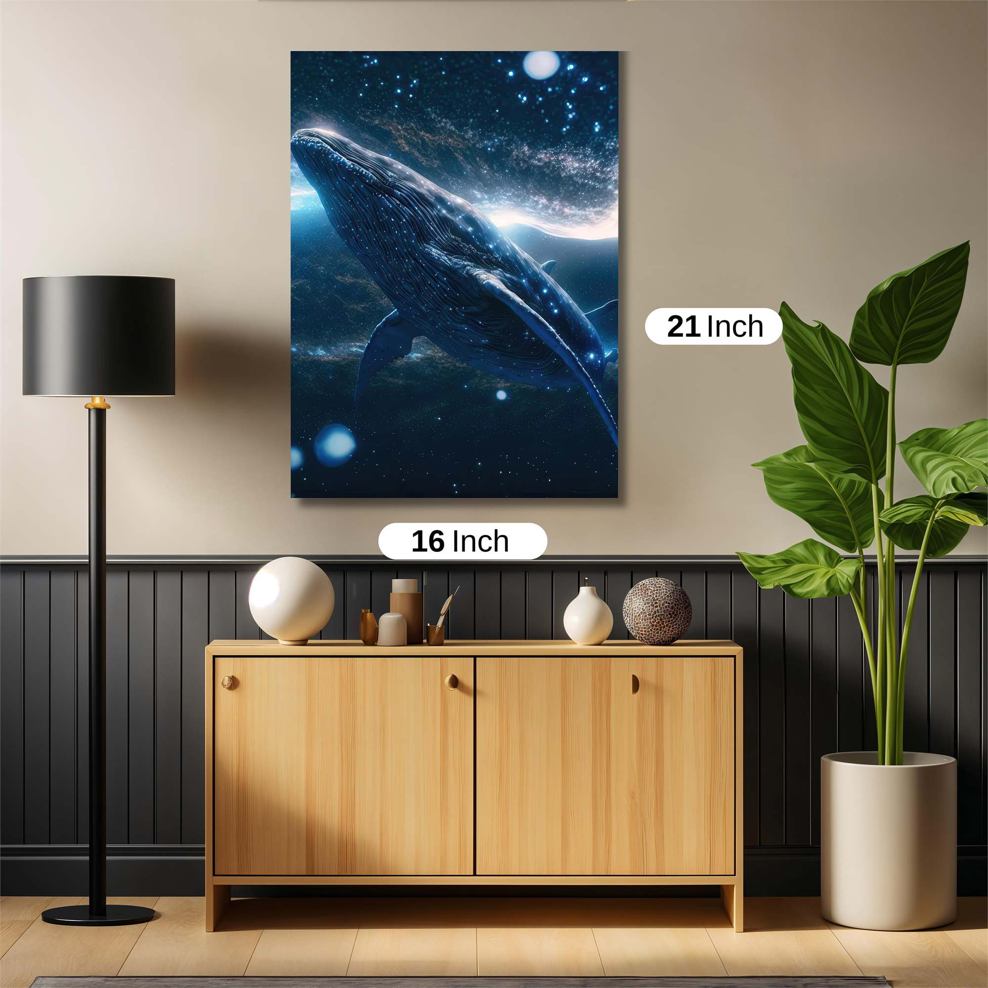 Whale Cosmic Safe Wall Magnetic / M