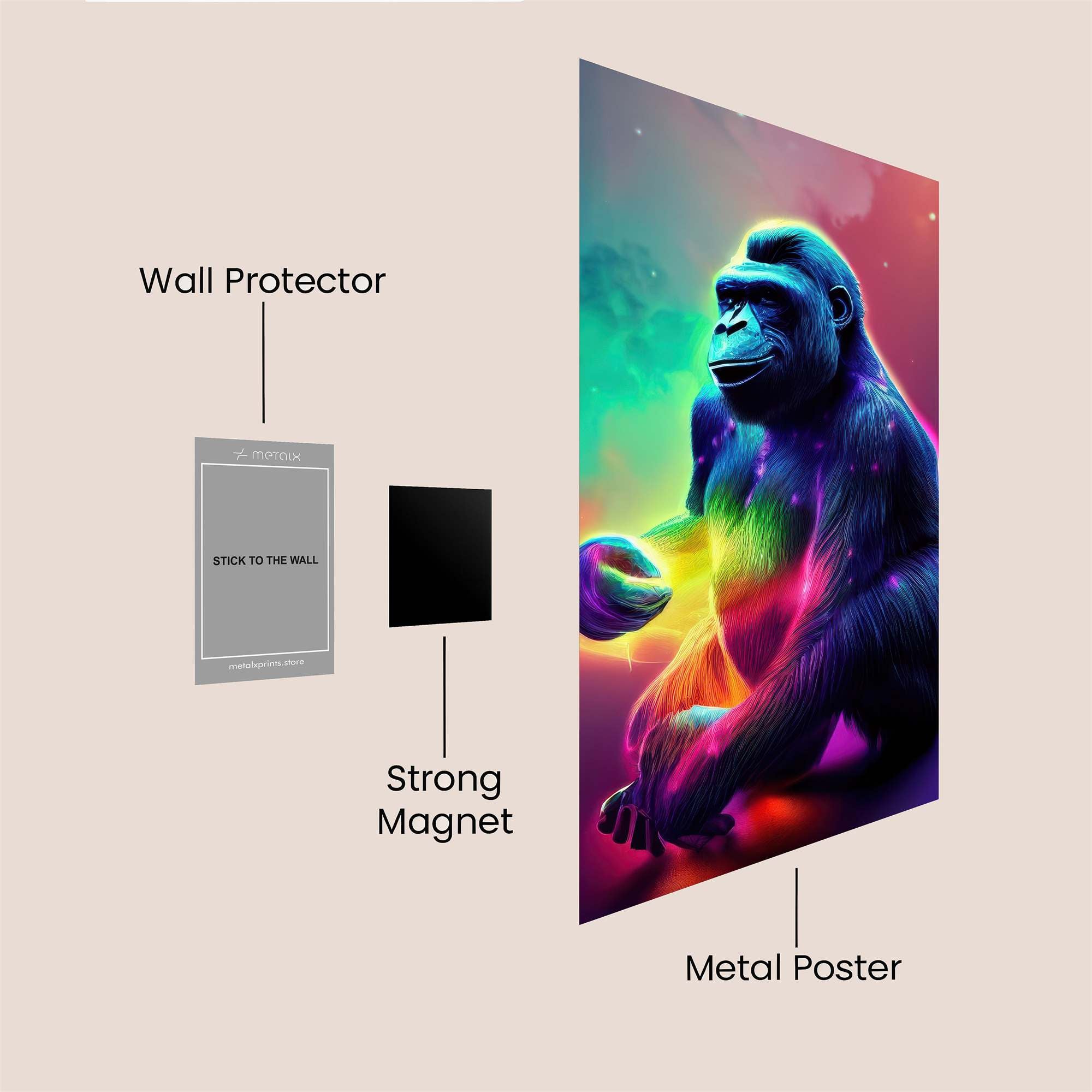 Gorilla Radiance Safe Wall Magnetic / M