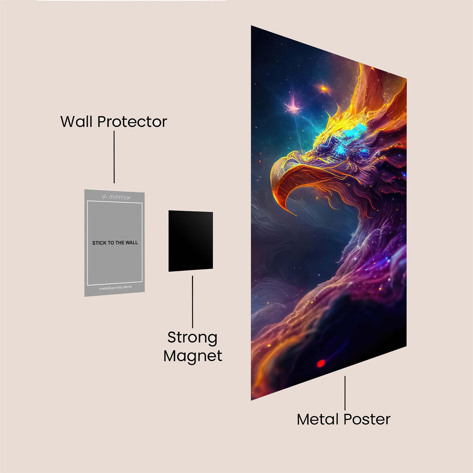 Phoenix Dream Safe Wall Magnetic / M