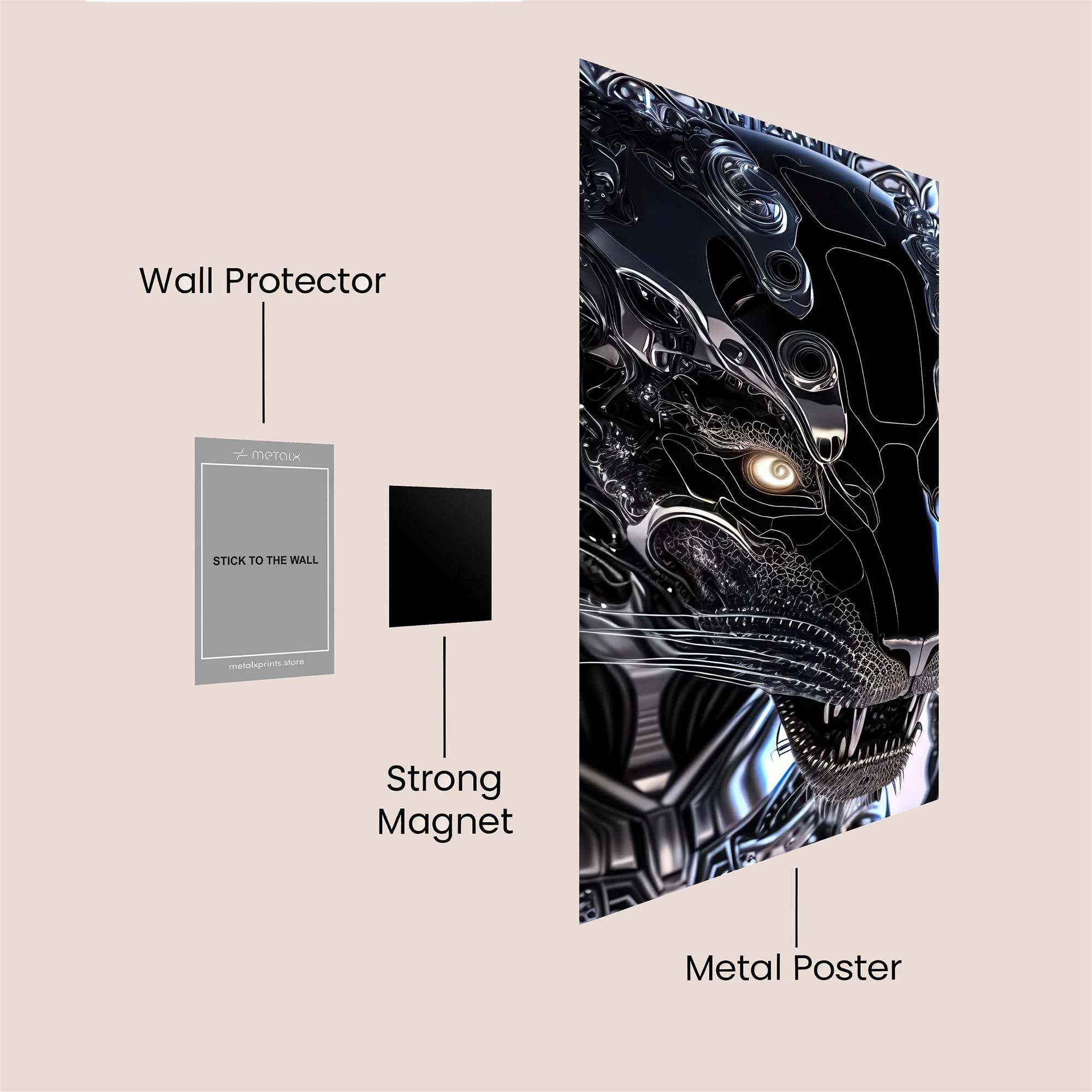 Panther Menace Safe Wall Magnetic / M