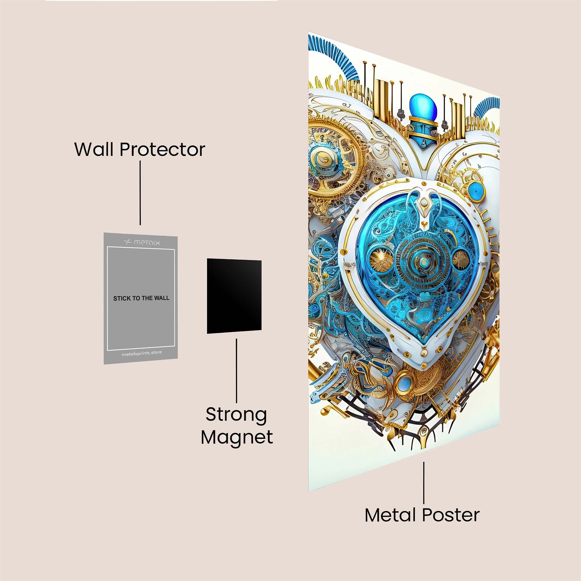 Mechanical Marvel Safe Wall Magnetic / M