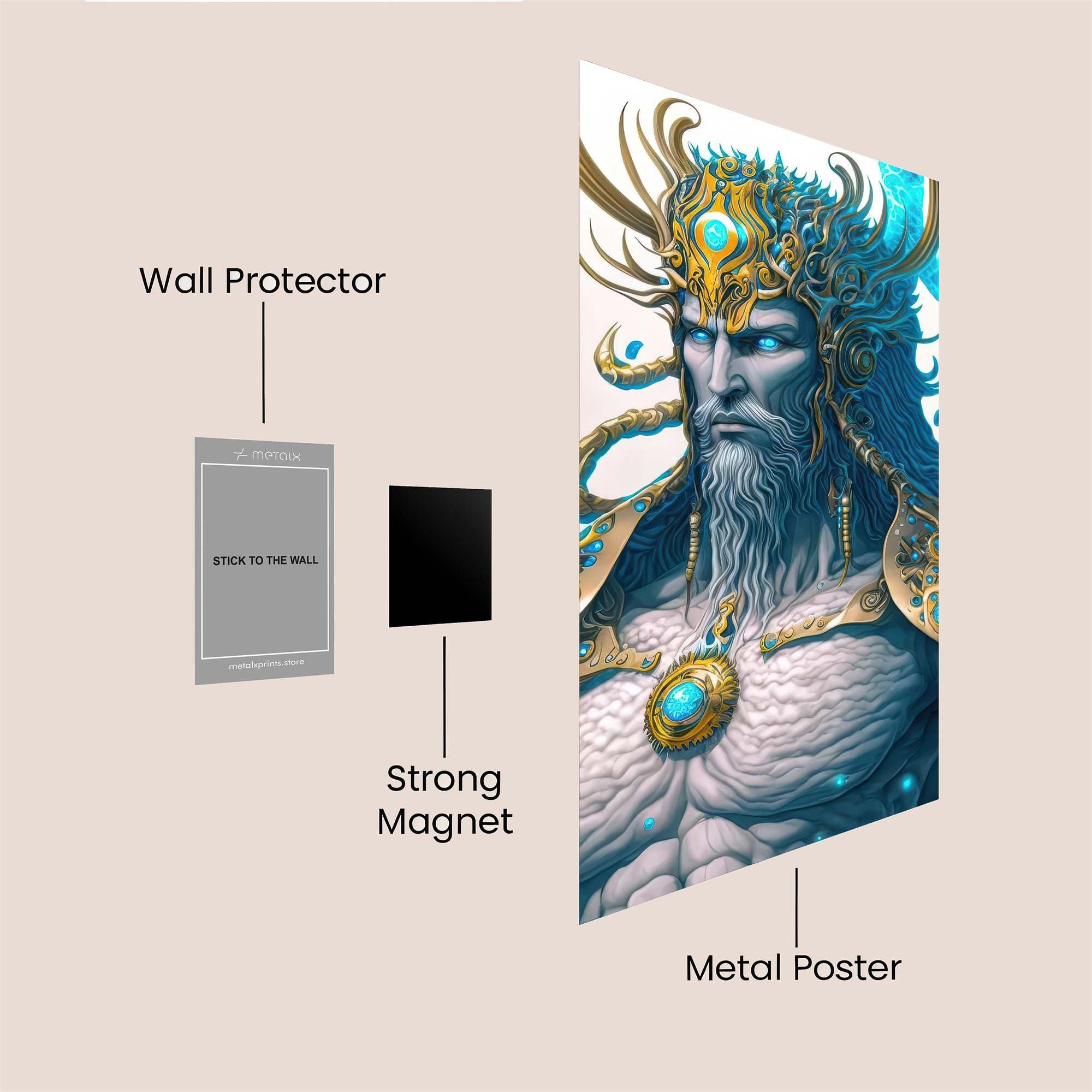 Poseidon Regal Safe Wall Magnetic / M