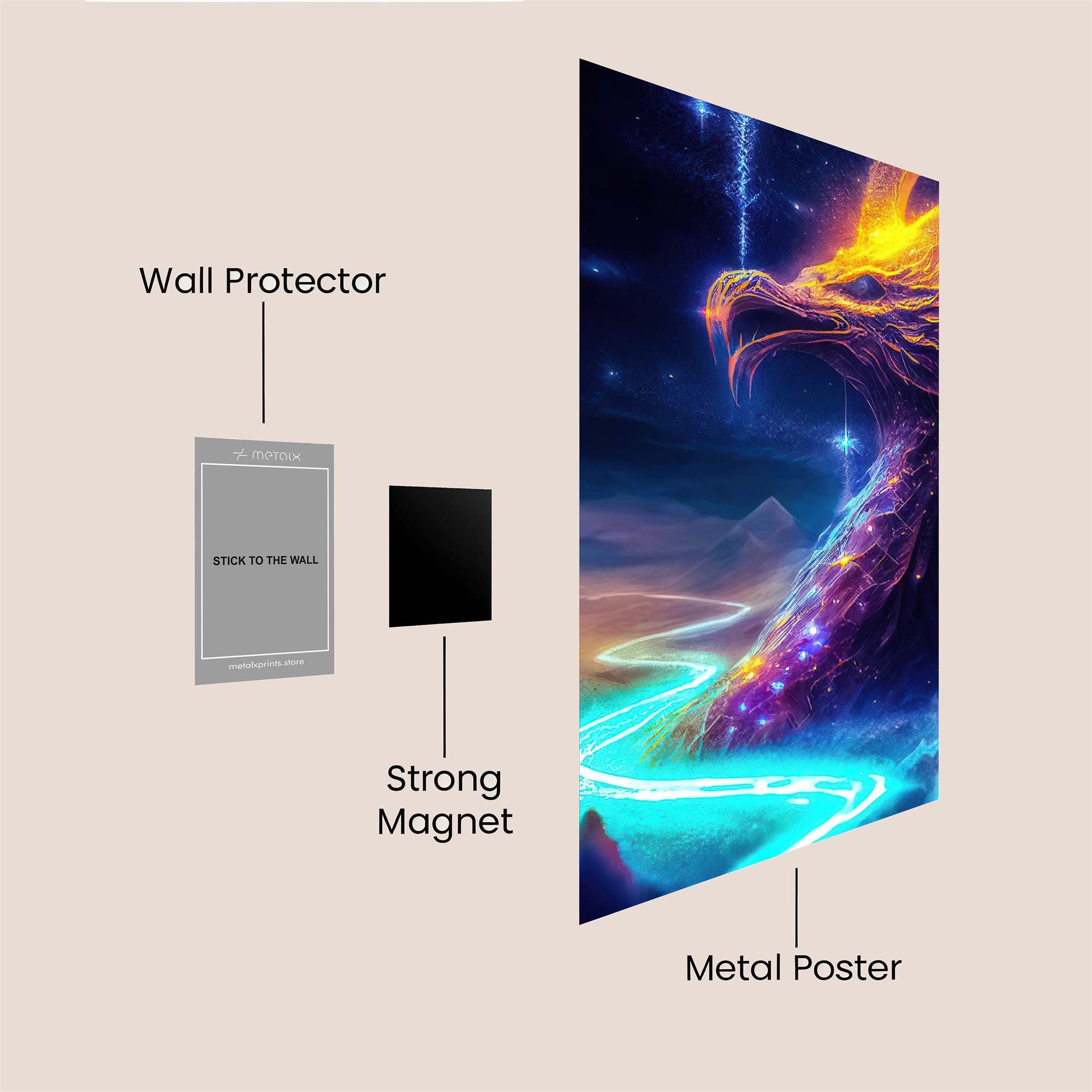 Dragon Radiance Safe Wall Magnetic / M