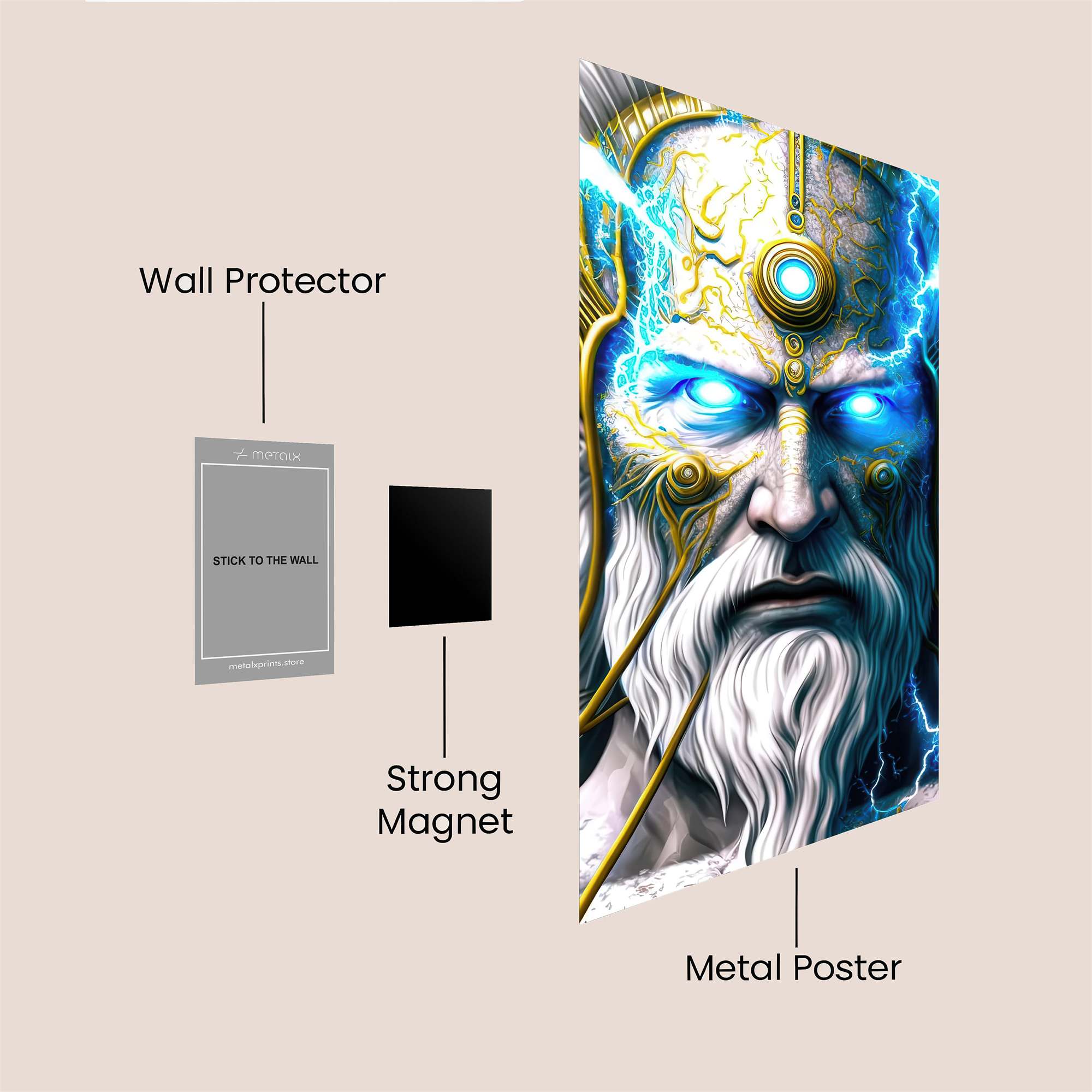 Zeus Electrifying Safe Wall Magnetic / M