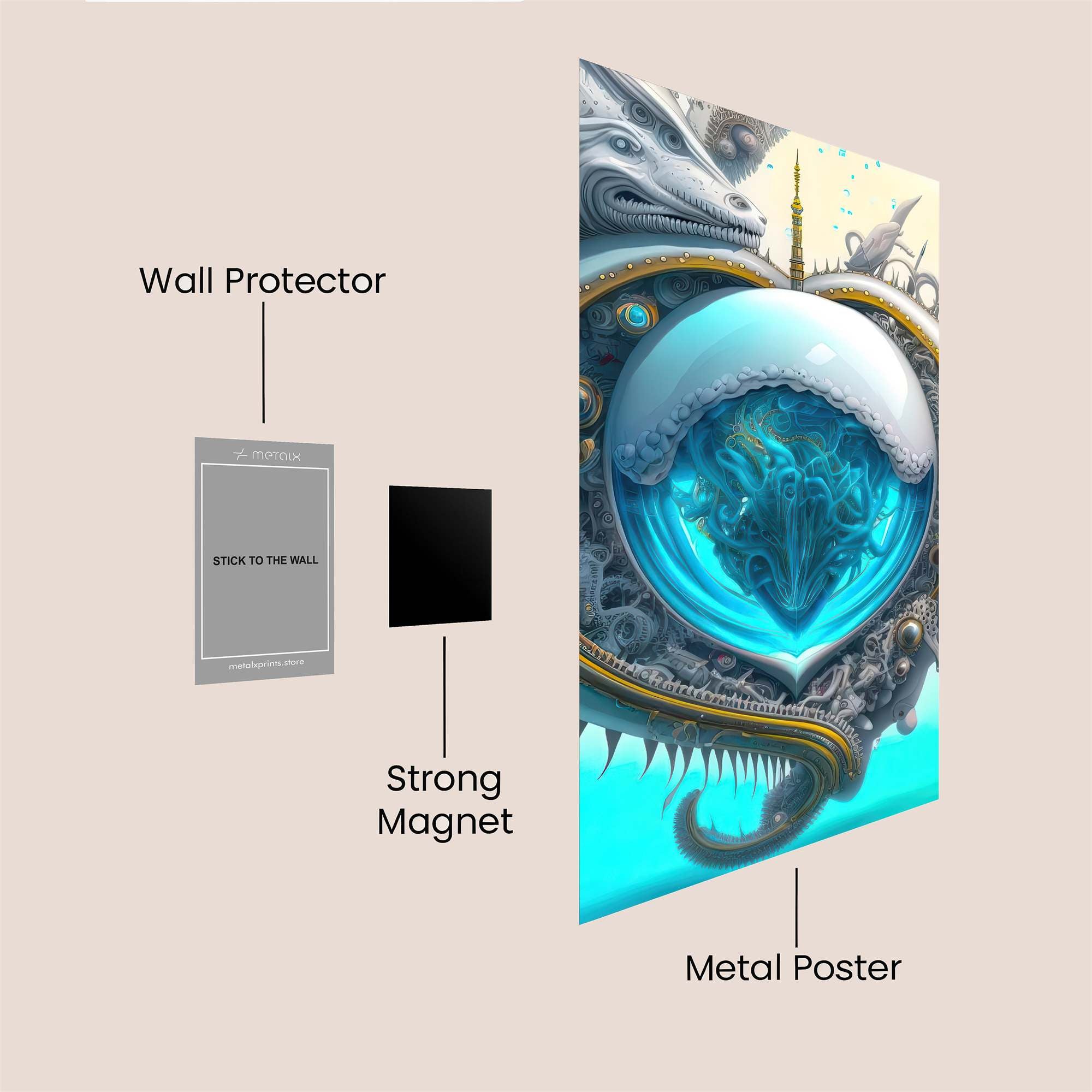 Dragon Serenity Safe Wall Magnetic / M