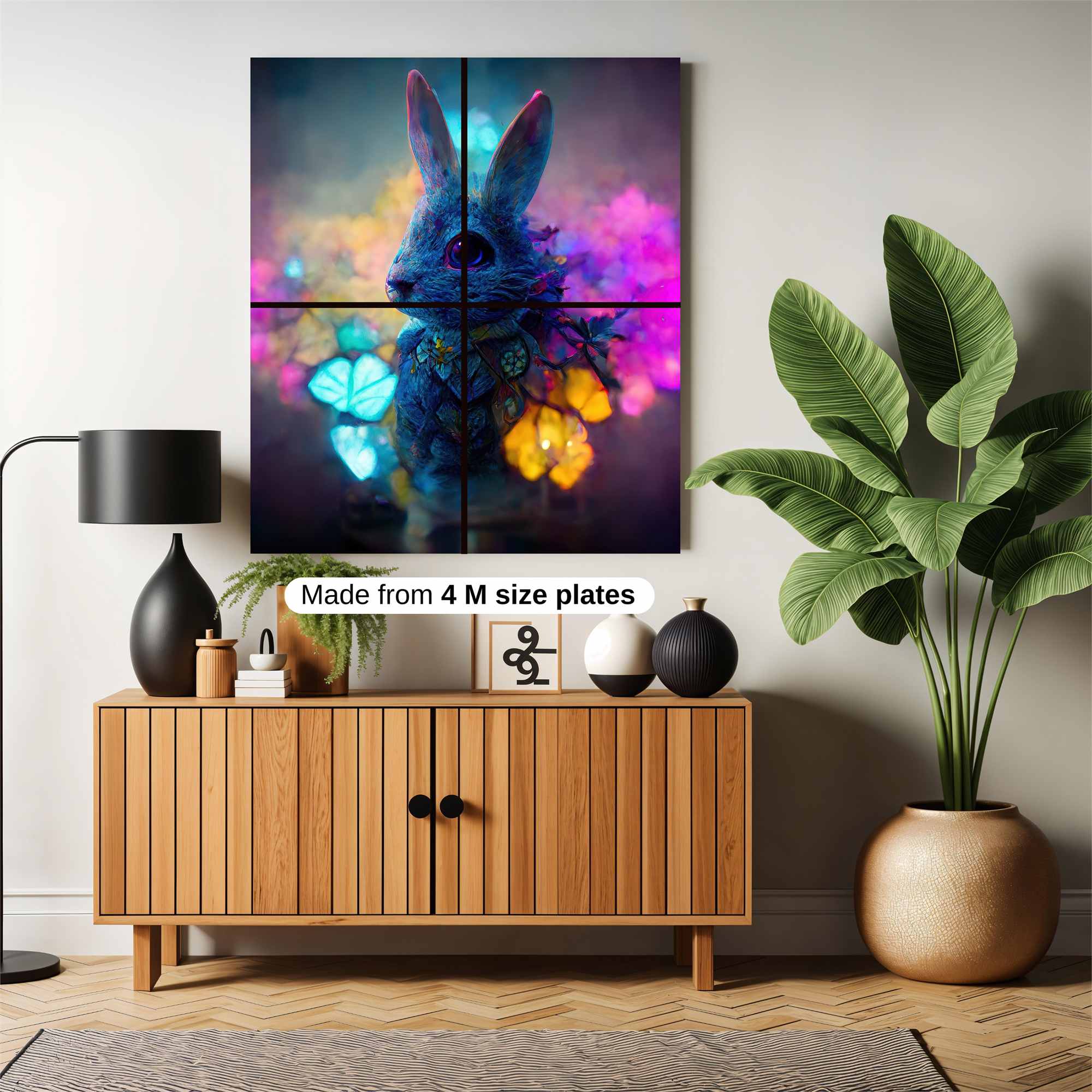 Bunny Whimsy Safe Wall Magnetic / M