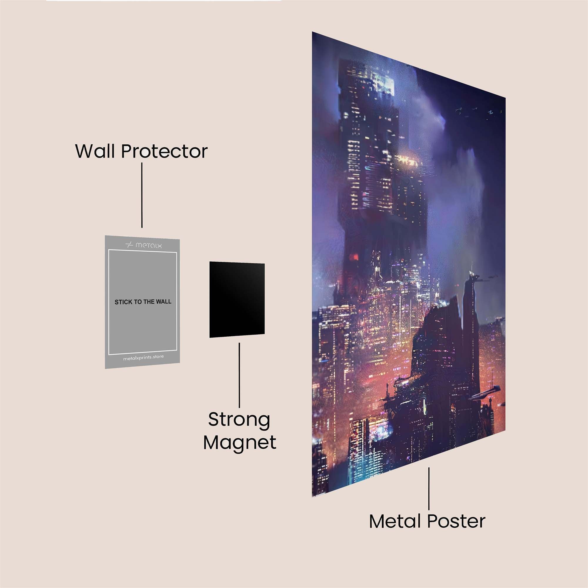 Neon Abyss Safe Wall Magnetic / M