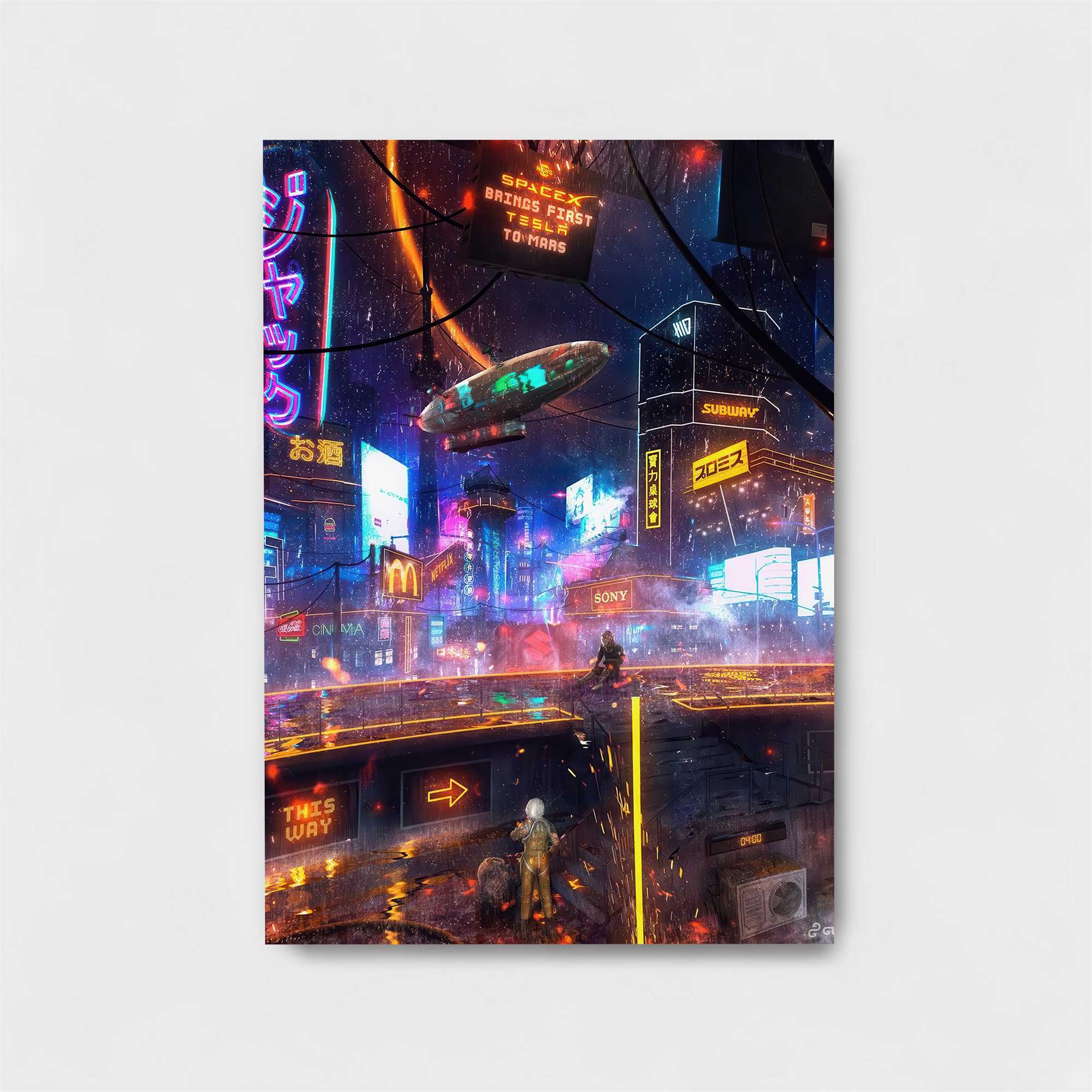 Neon Dreamscape Safe Wall Magnetic / M