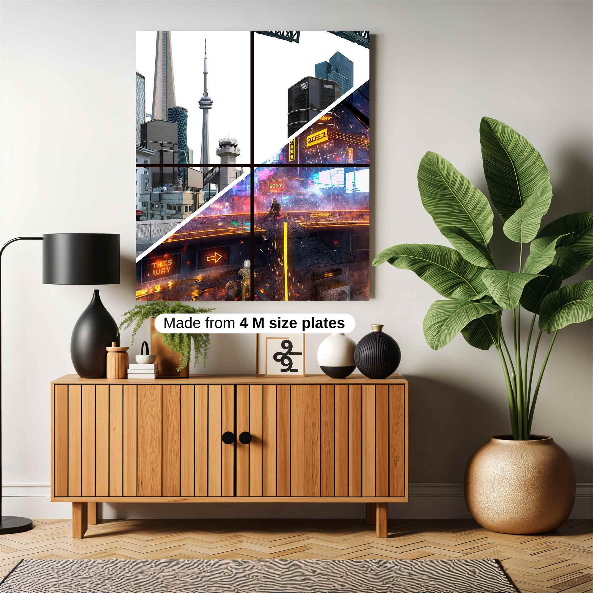 Cityscape Transition Safe Wall Magnetic / M