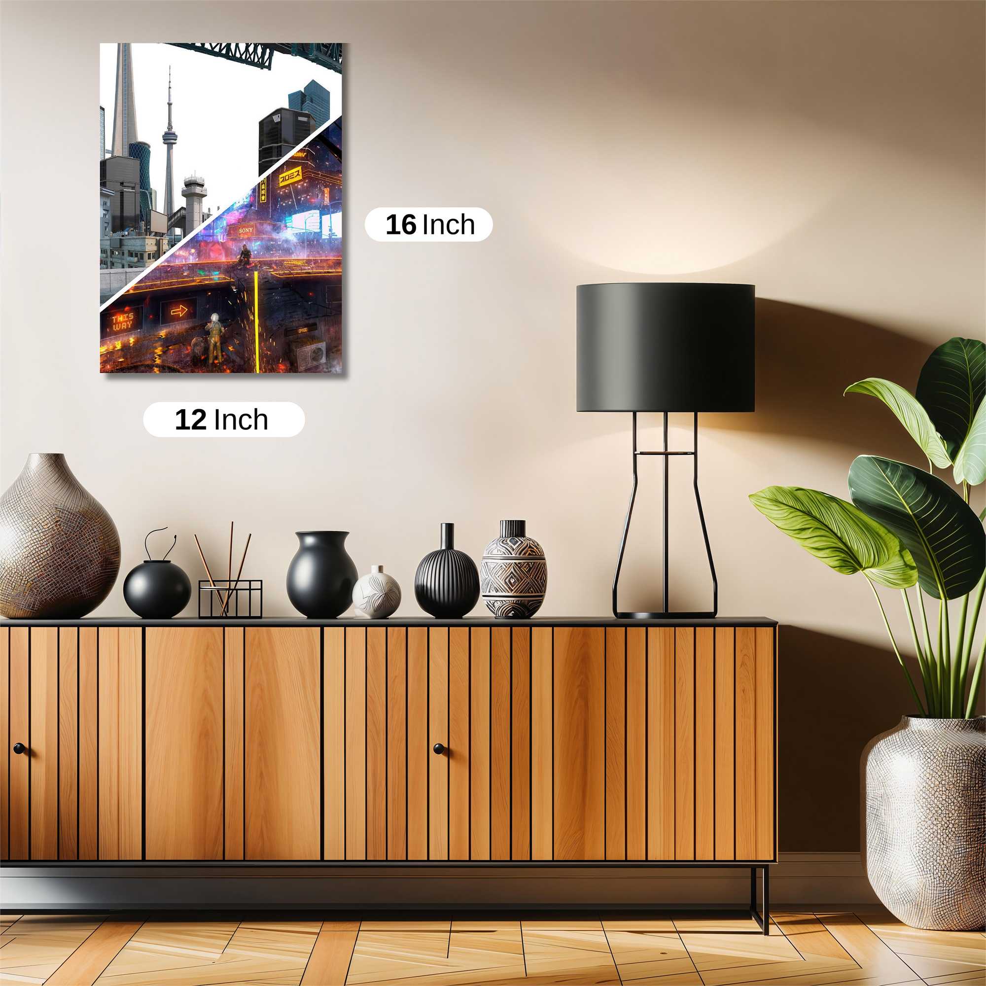 Cityscape Transition Safe Wall Magnetic / M