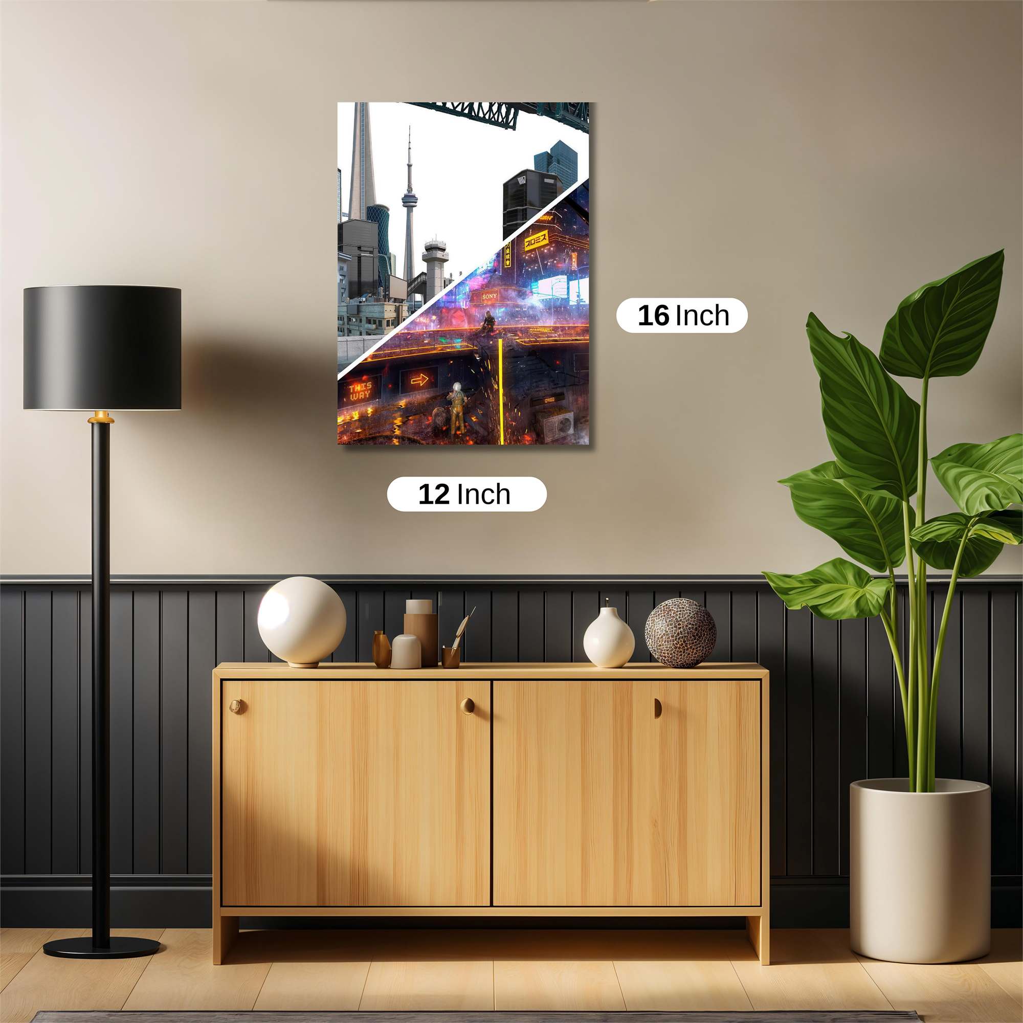 Cityscape Transition Safe Wall Magnetic / M