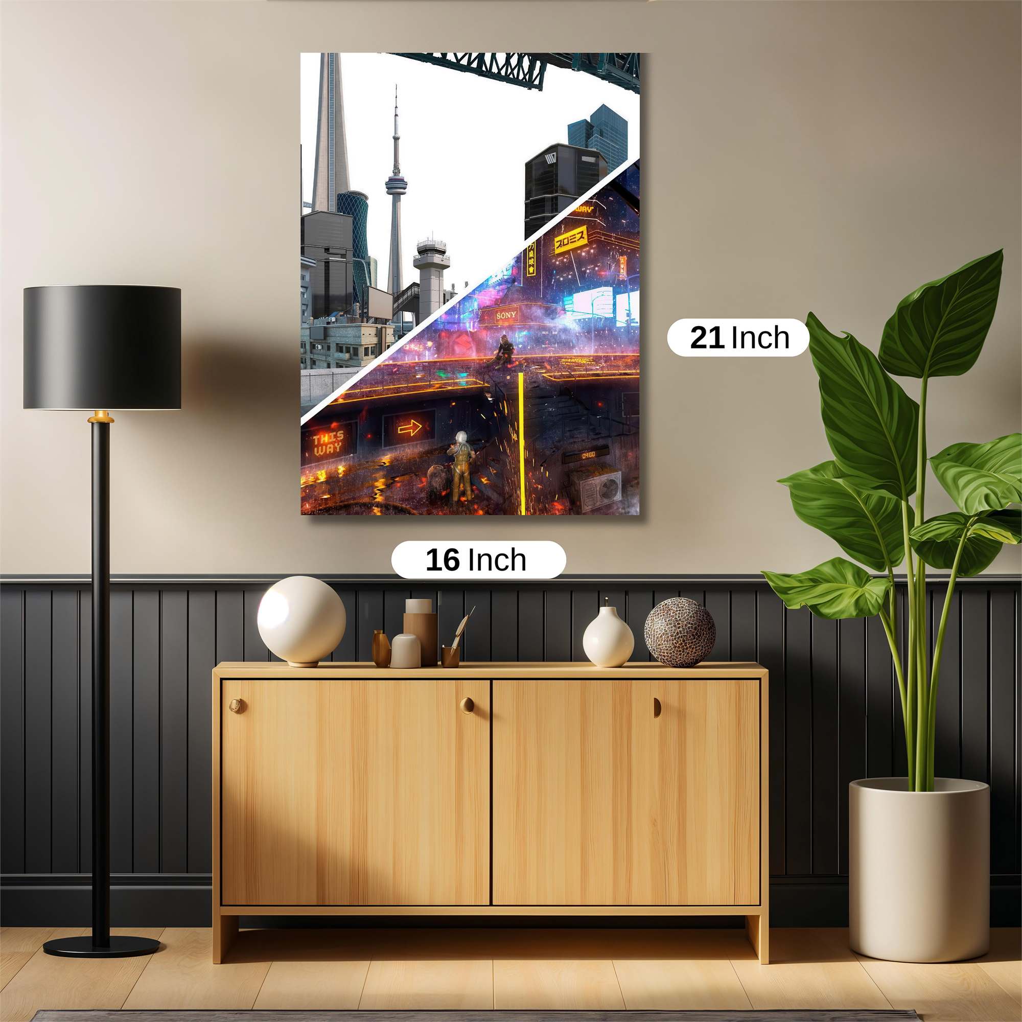 Cityscape Transition Safe Wall Magnetic / M