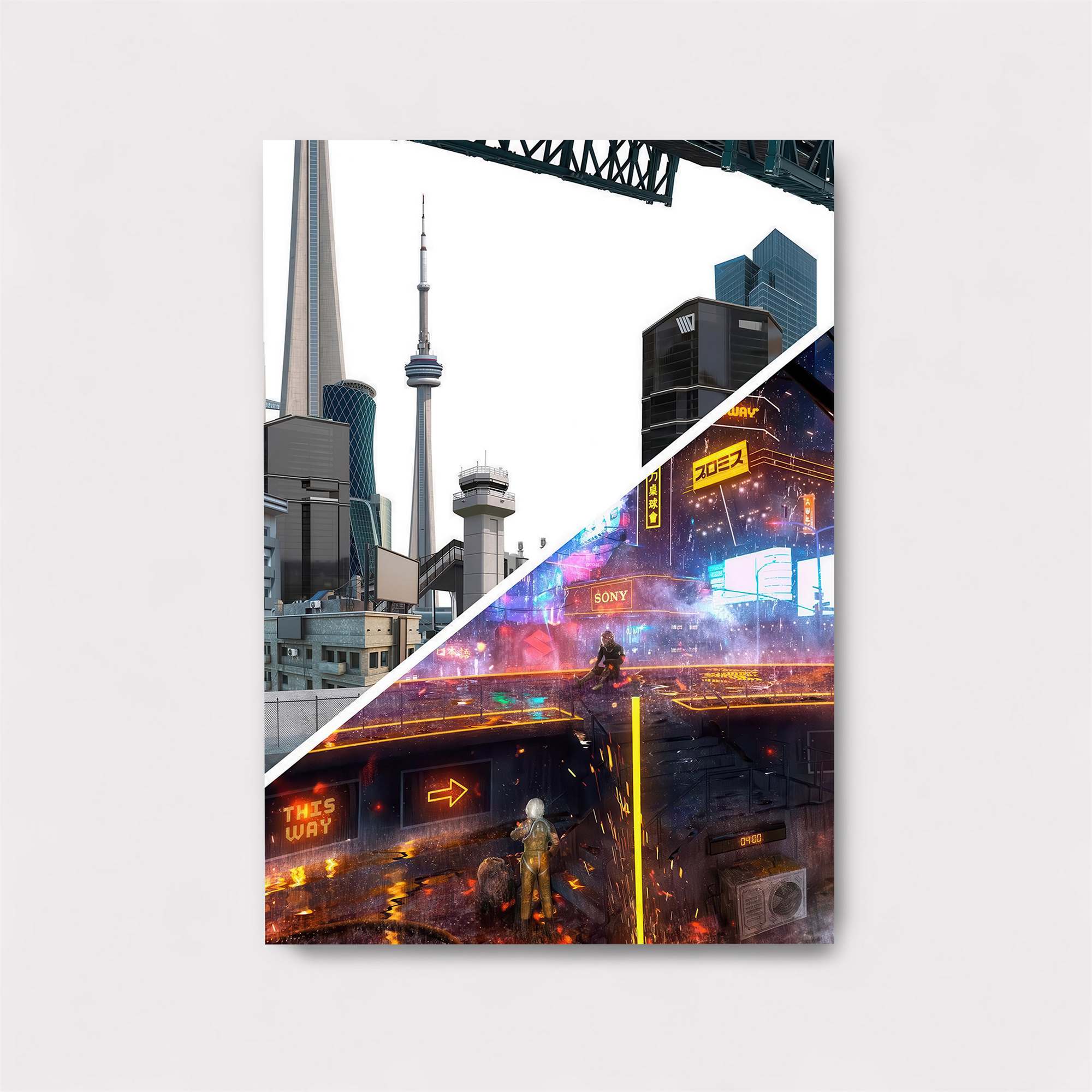 Cityscape Transition Safe Wall Magnetic / M