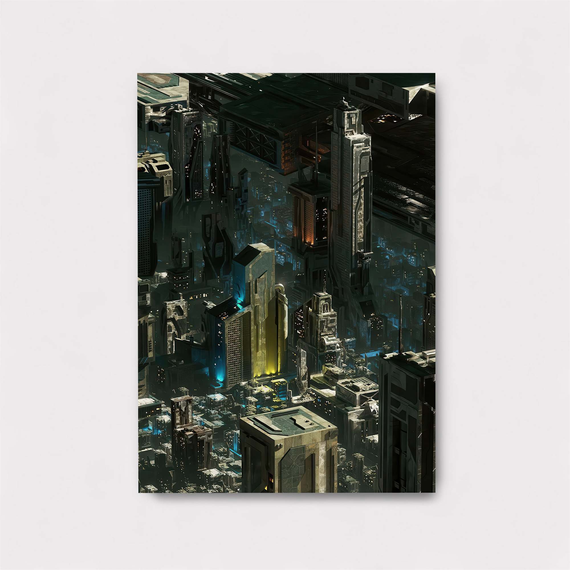 Futuristic Metropolis Safe Wall Magnetic / M