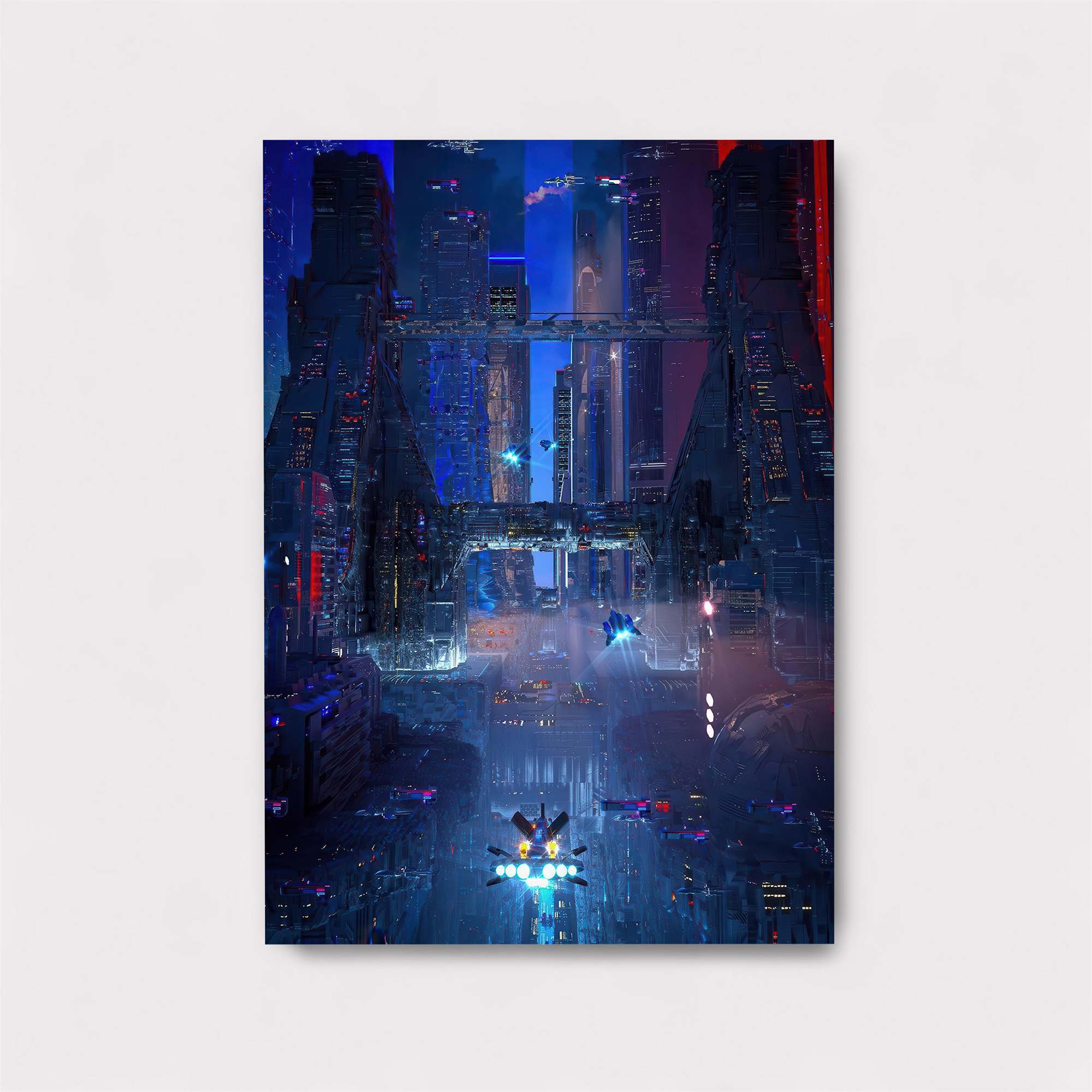 Neon Skyscrape Safe Wall Magnetic / M