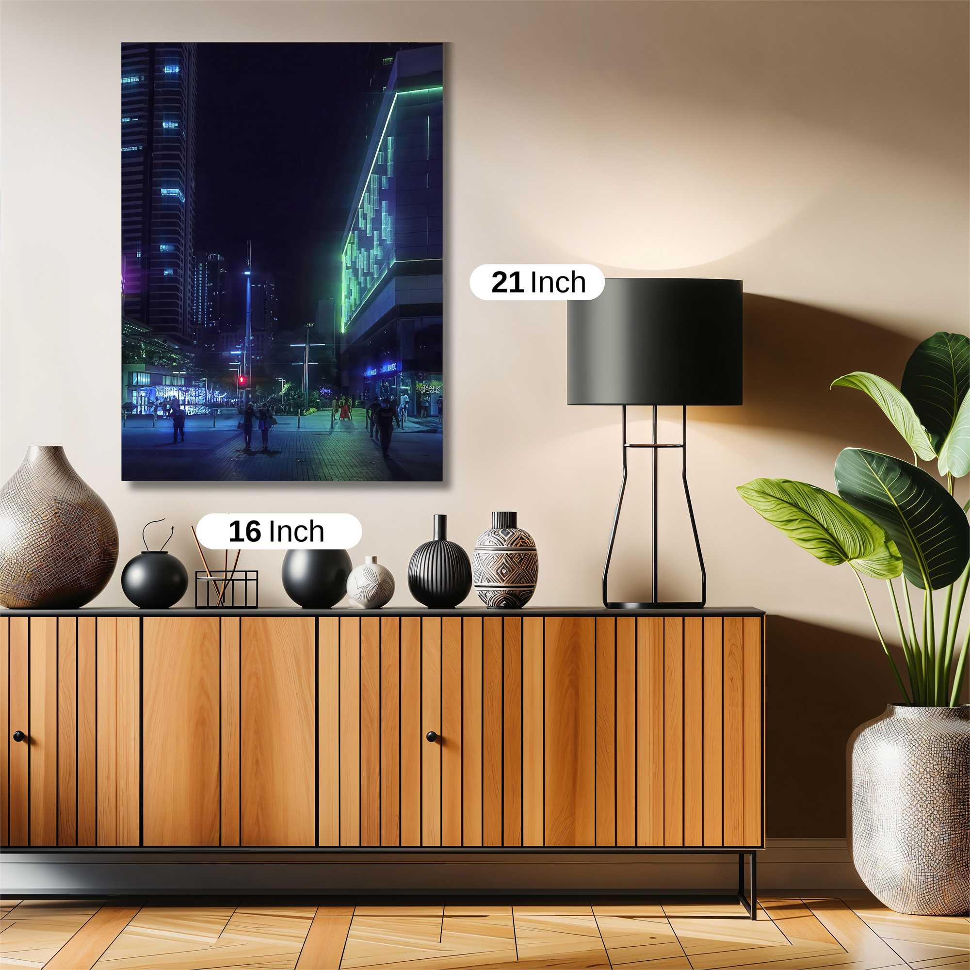 Neon Serenity Safe Wall Magnetic / M