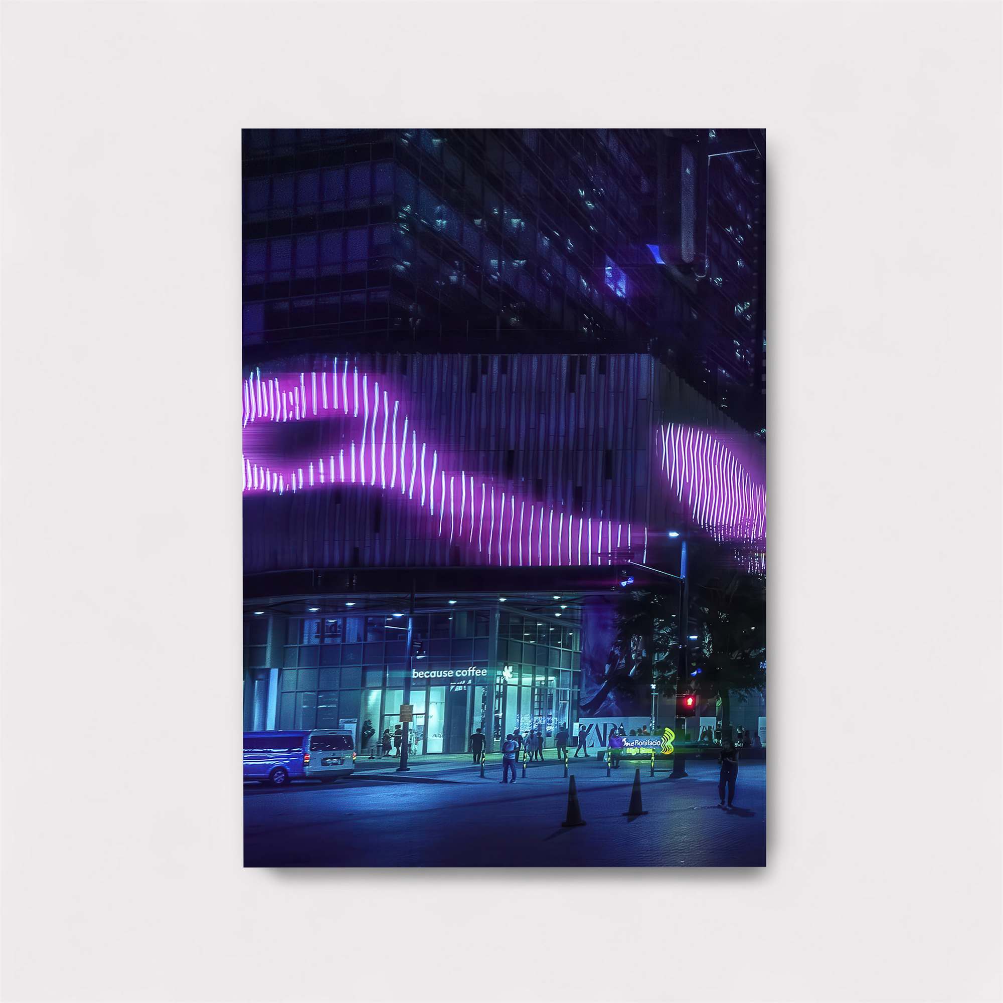 Neon Serenity Safe Wall Magnetic / M