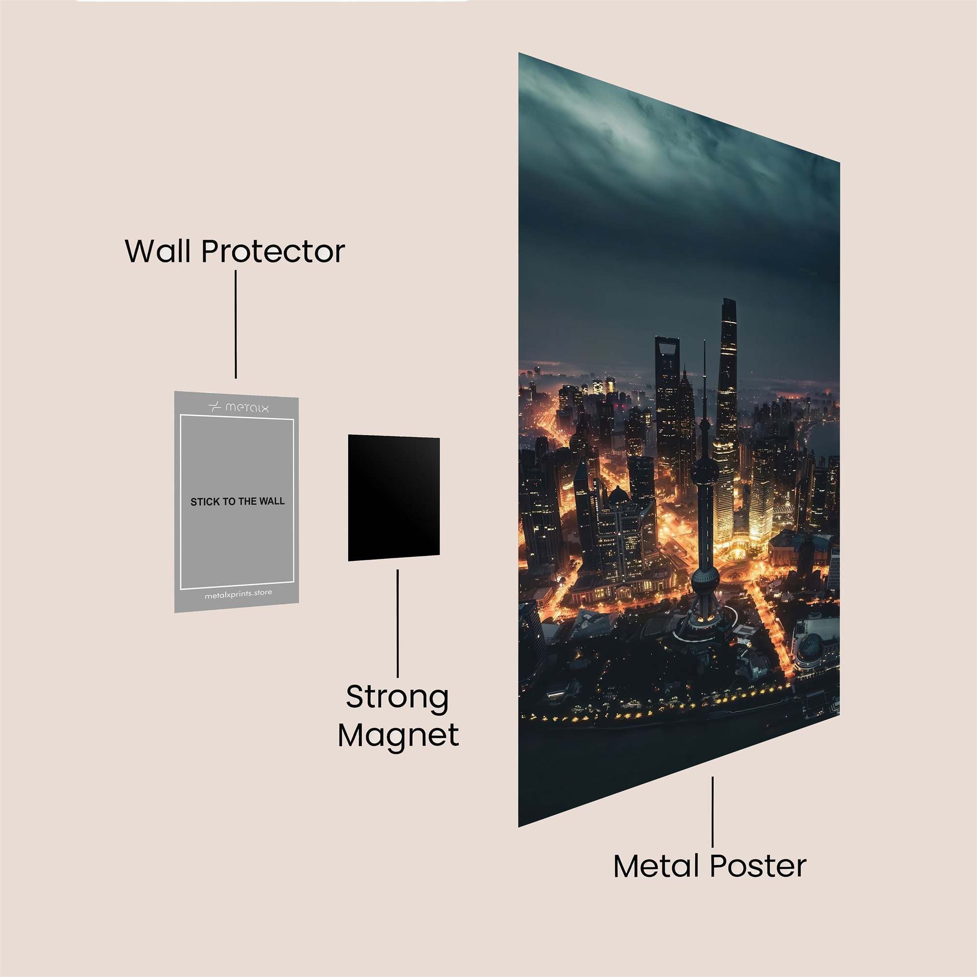 Shanghai Glow Safe Wall Magnetic / M