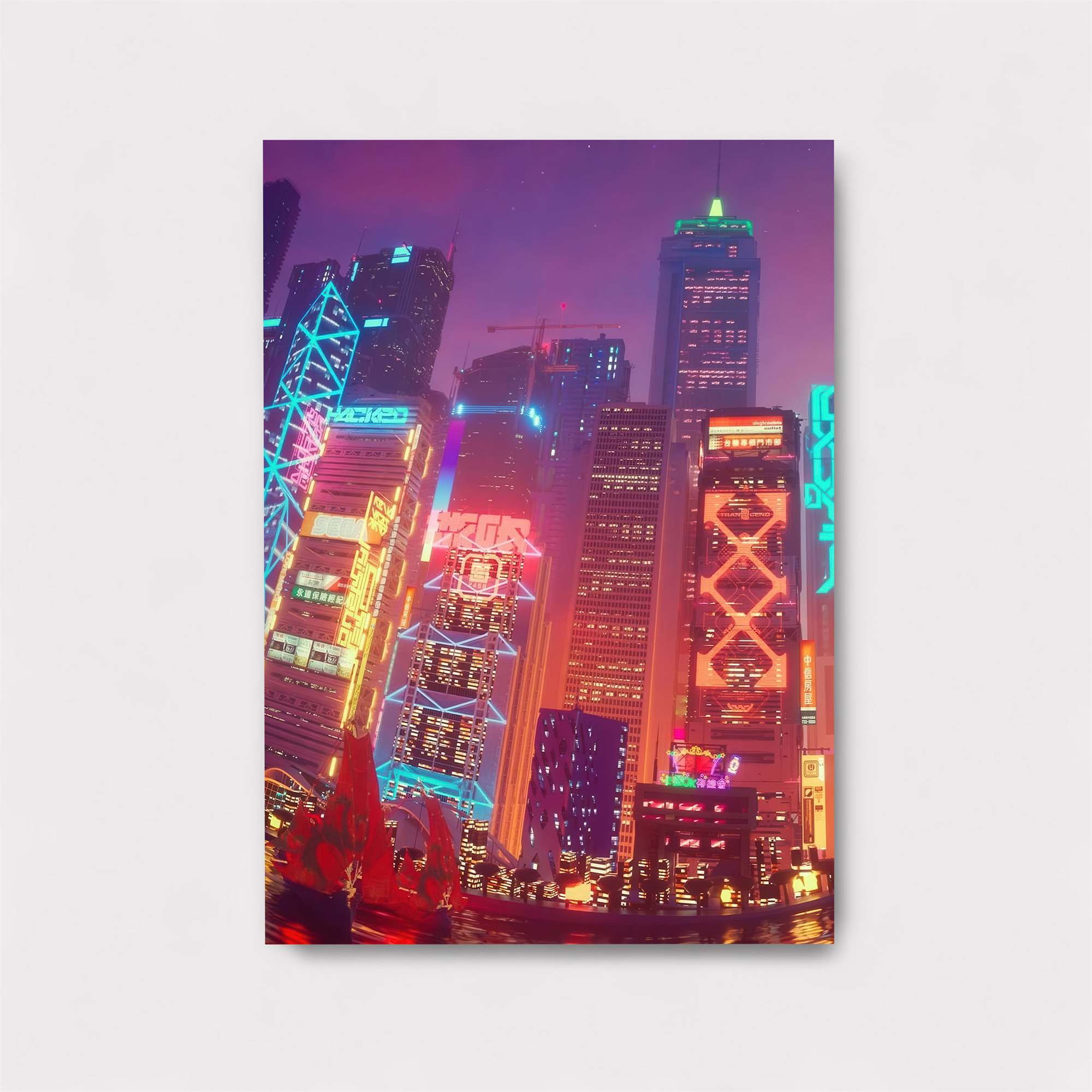 Neon Reflections Safe Wall Magnetic / M