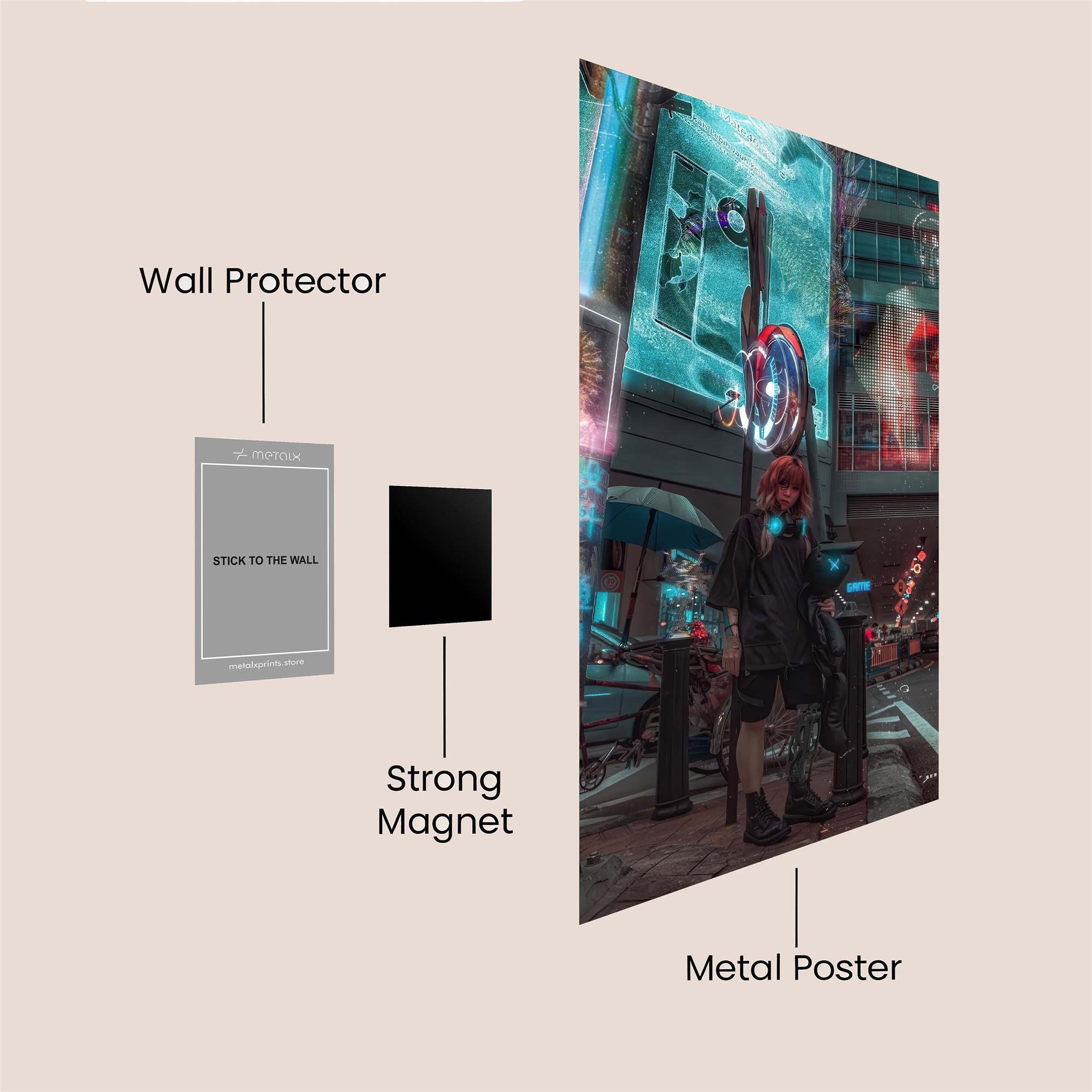 Neon Reverie Safe Wall Magnetic / M