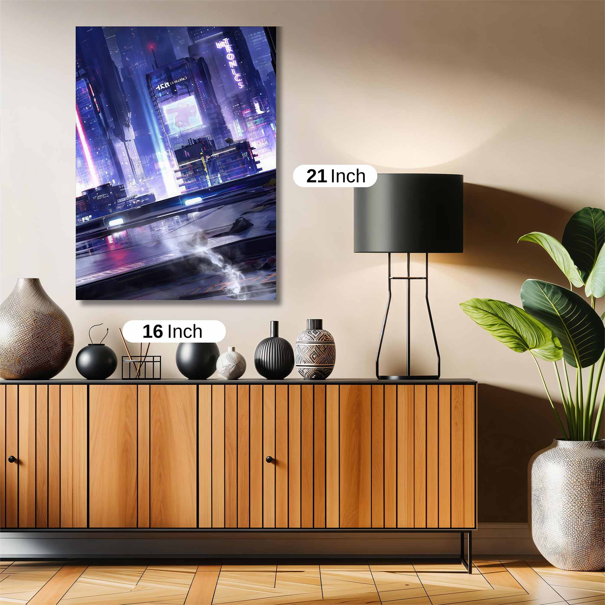 Neon Serenity Safe Wall Magnetic / M