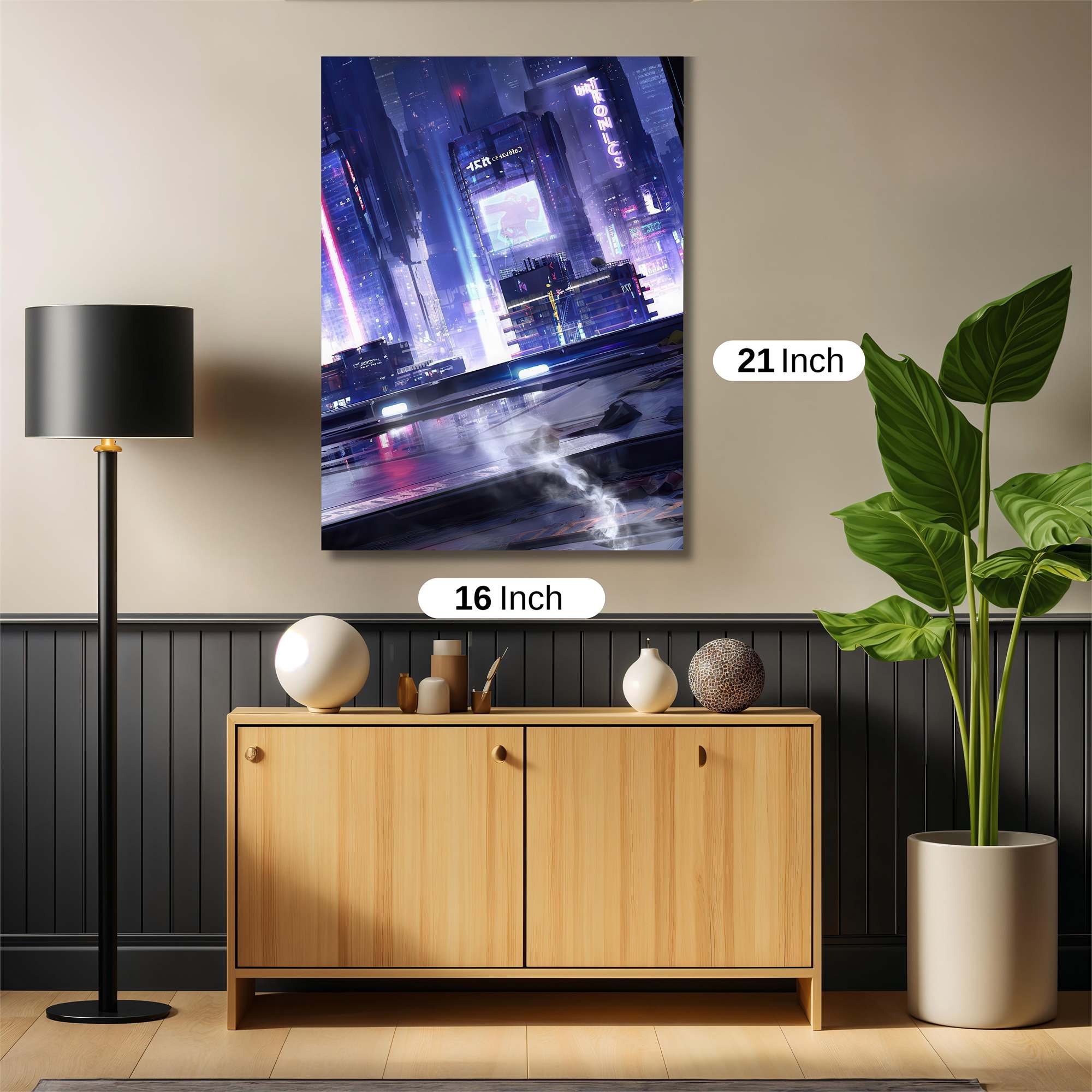 Neon Serenity Safe Wall Magnetic / M