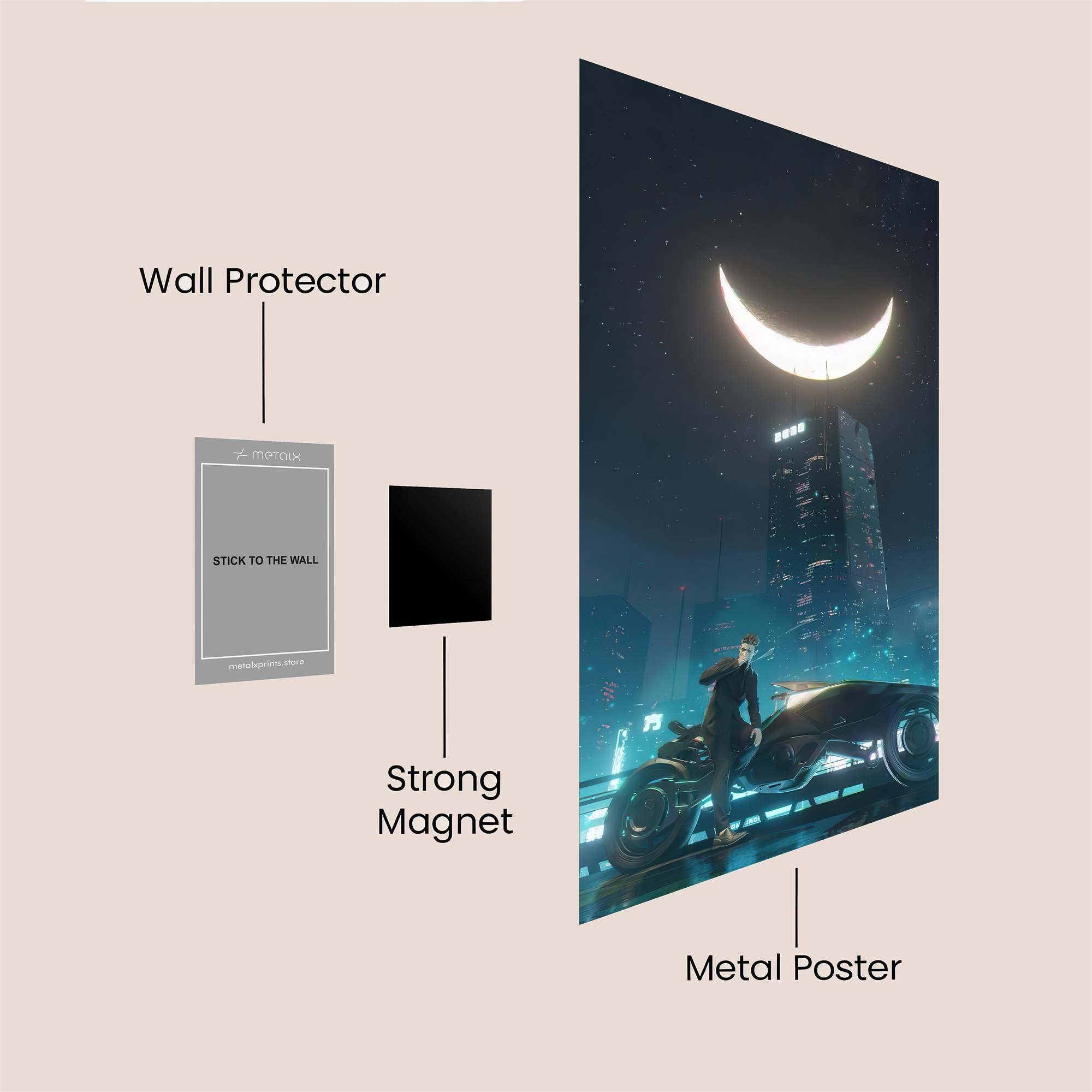 Neon Reverie Safe Wall Magnetic / M