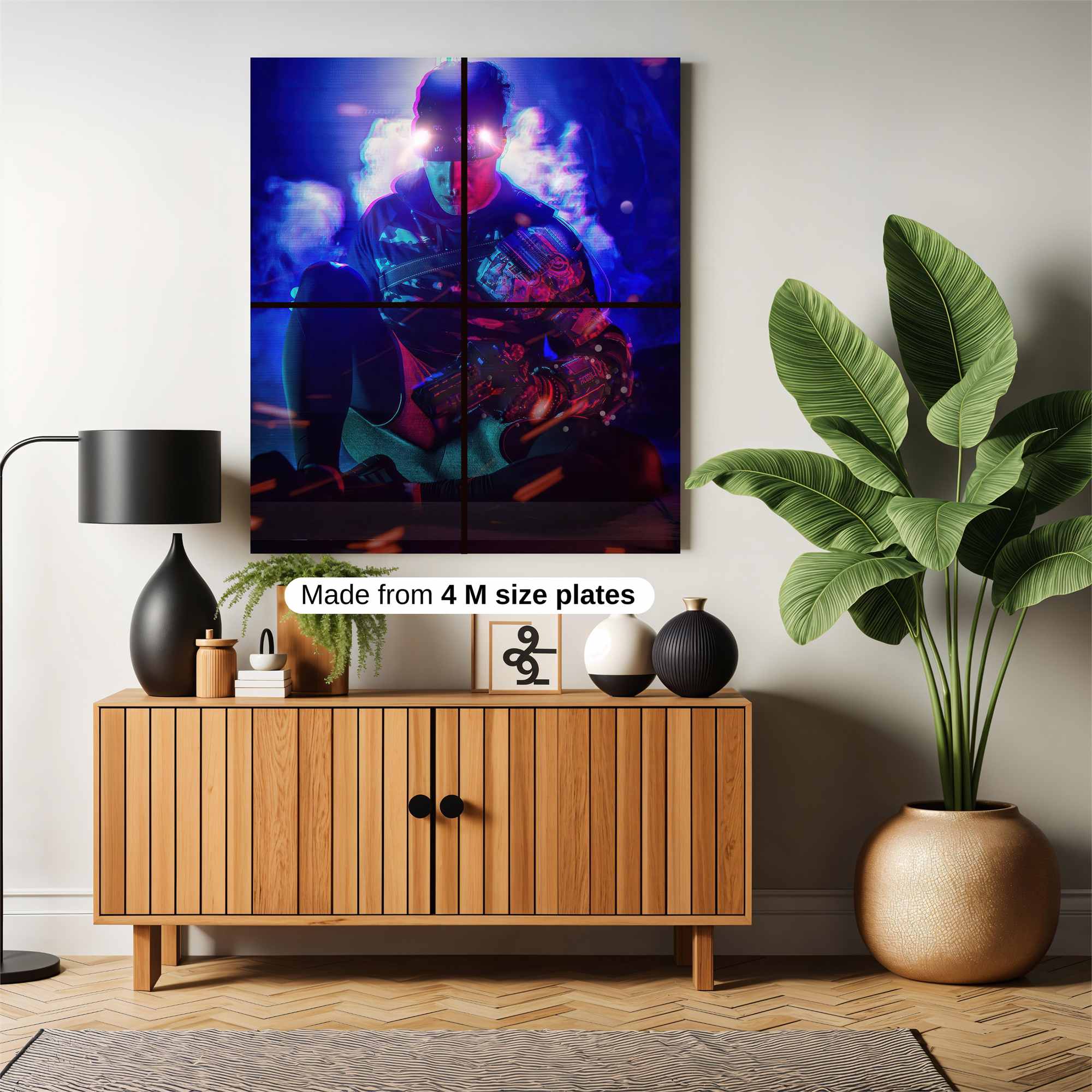 Cyberpunk Glow Safe Wall Magnetic / M