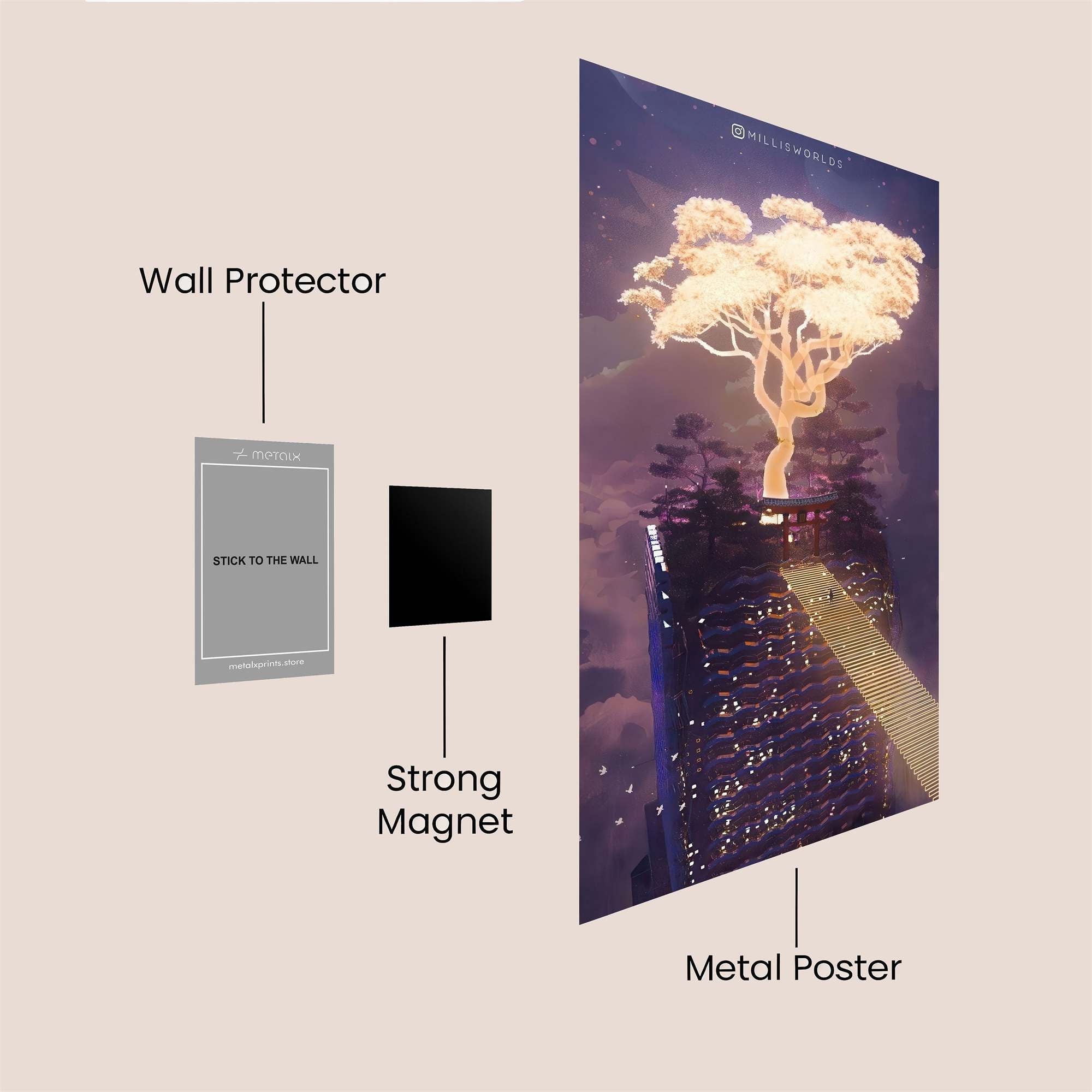 Celestial Radiance Safe Wall Magnetic / M