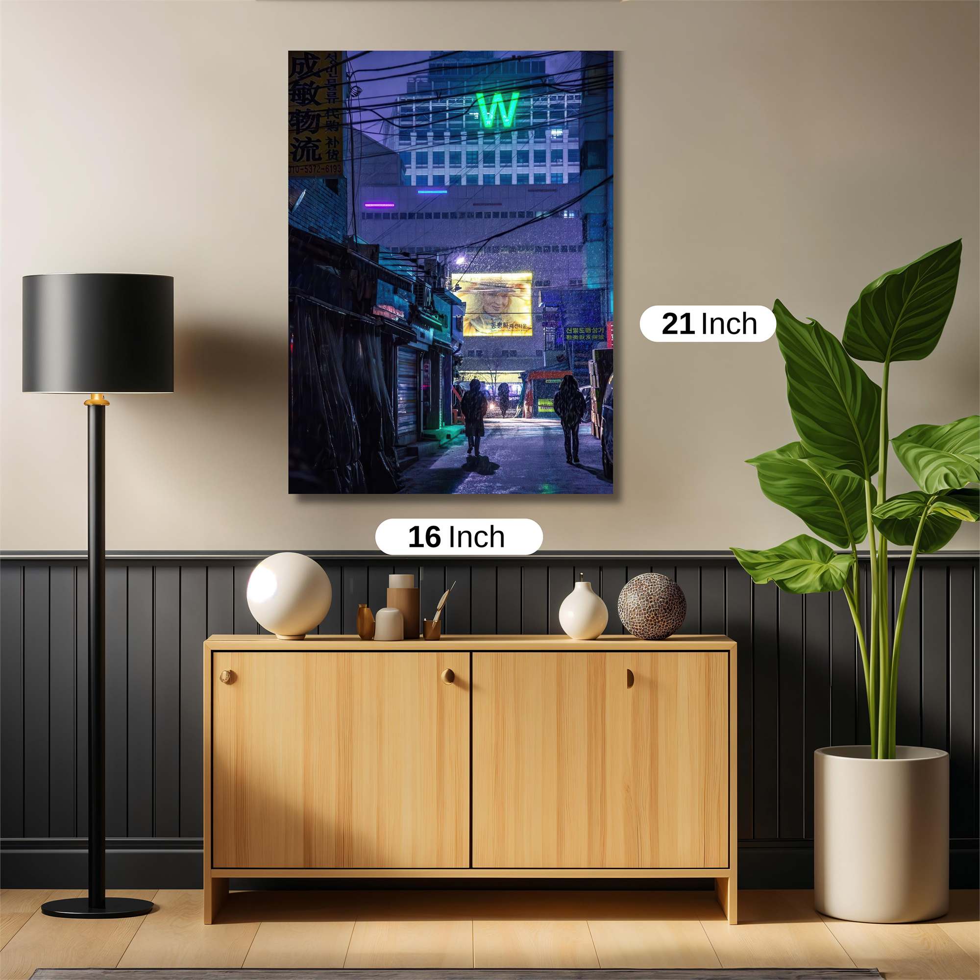 Neon Serenity Safe Wall Magnetic / M