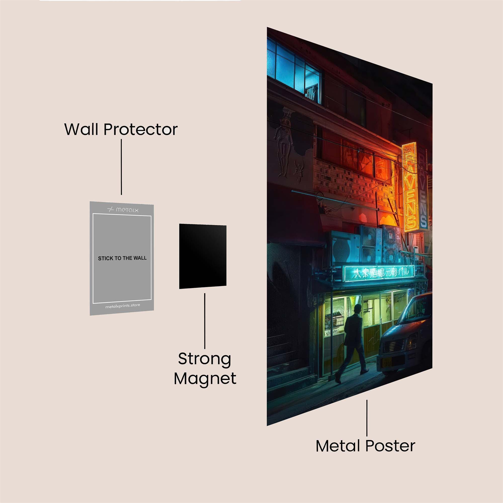 Urban Gloam Safe Wall Magnetic / M