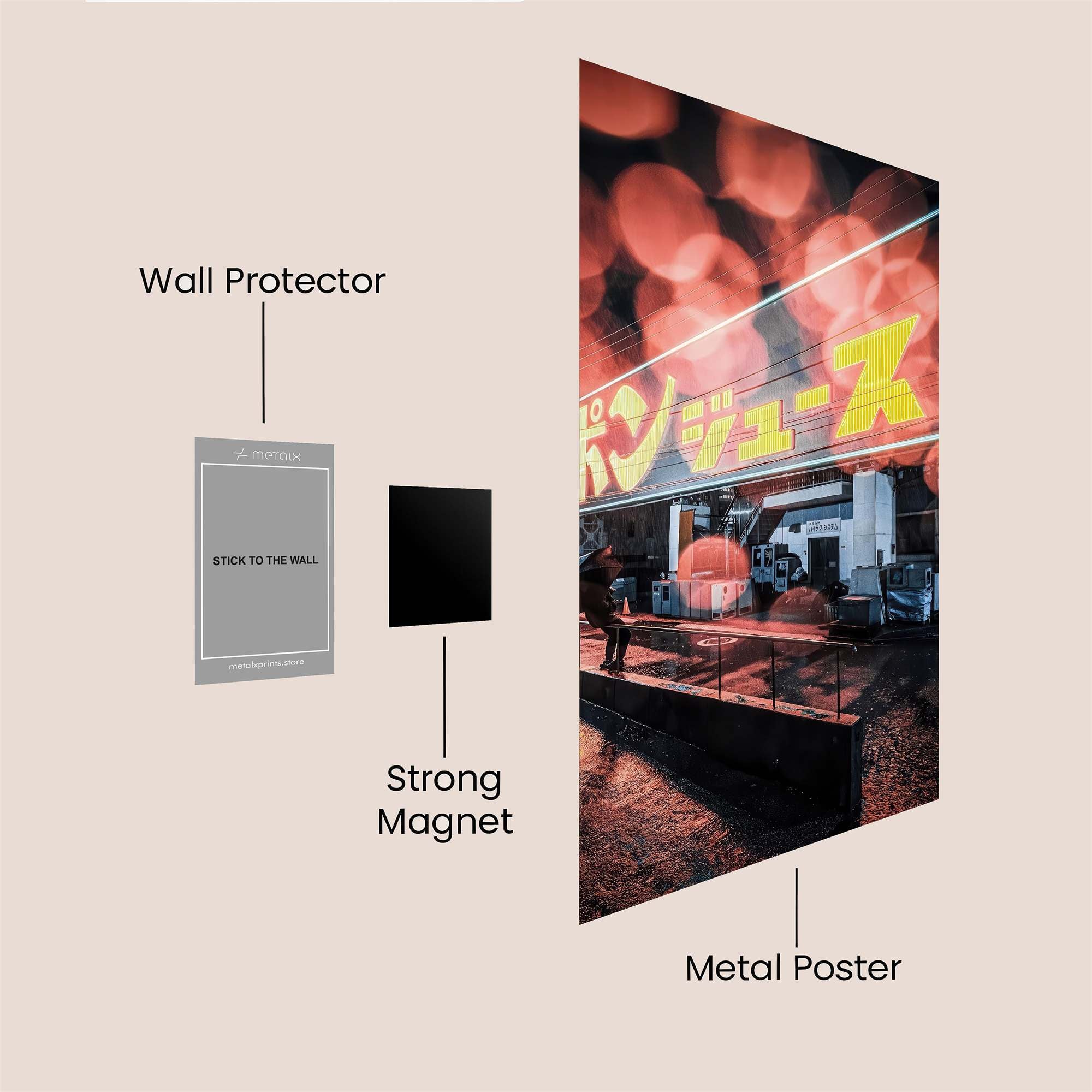 Neon Reverie Safe Wall Magnetic / M