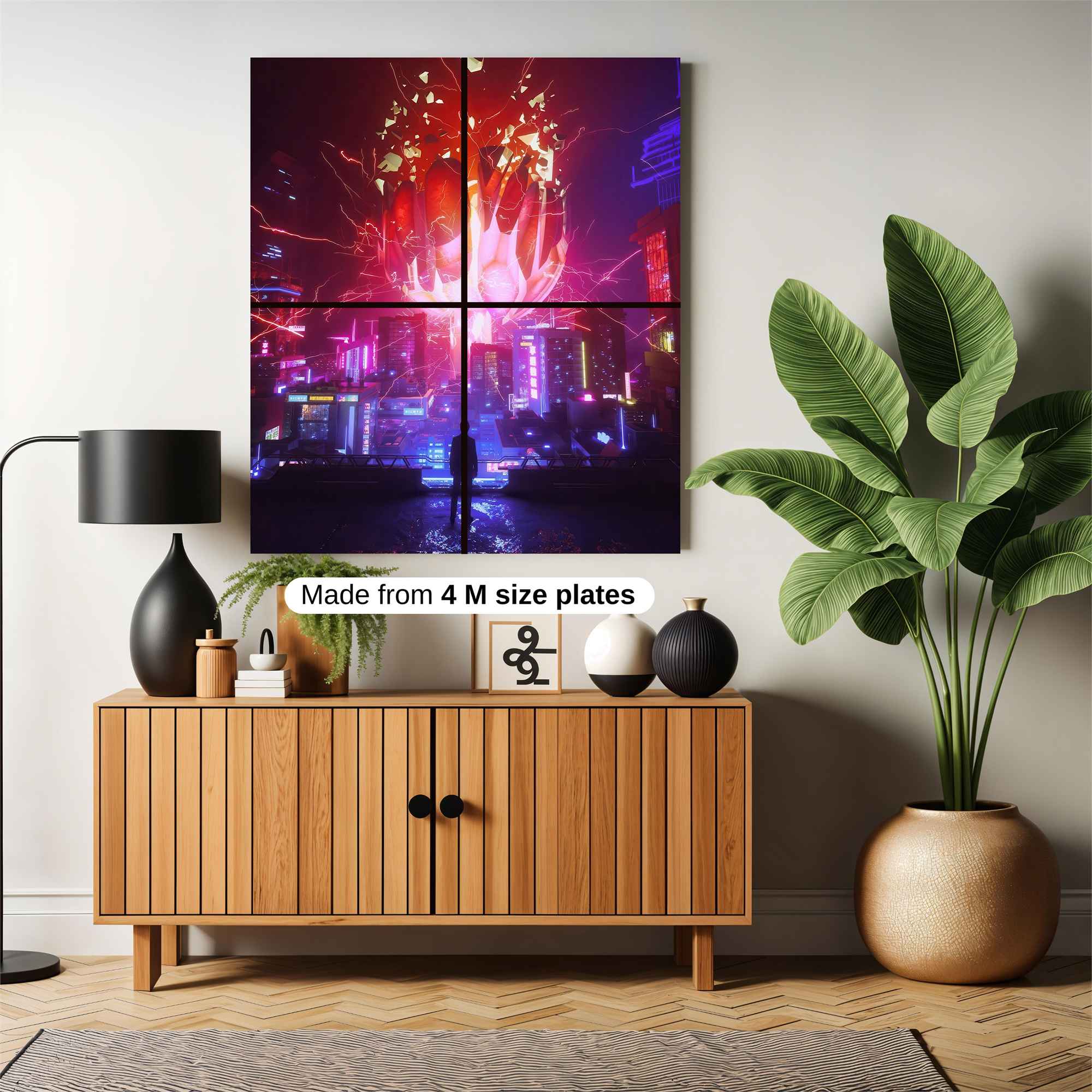 Neon Eruption Safe Wall Magnetic / M