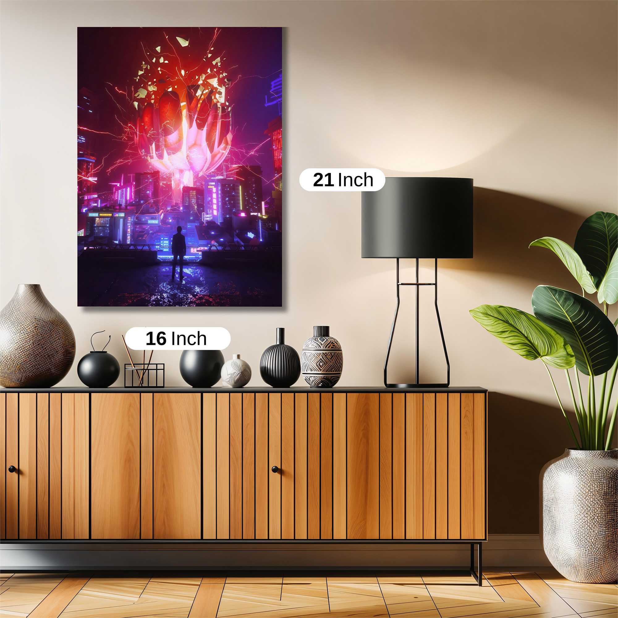 Neon Eruption Safe Wall Magnetic / M