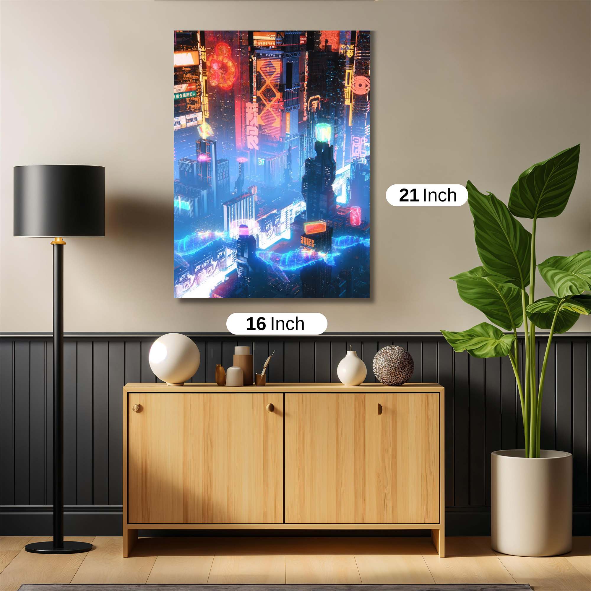 Neon Horizon Safe Wall Magnetic / M