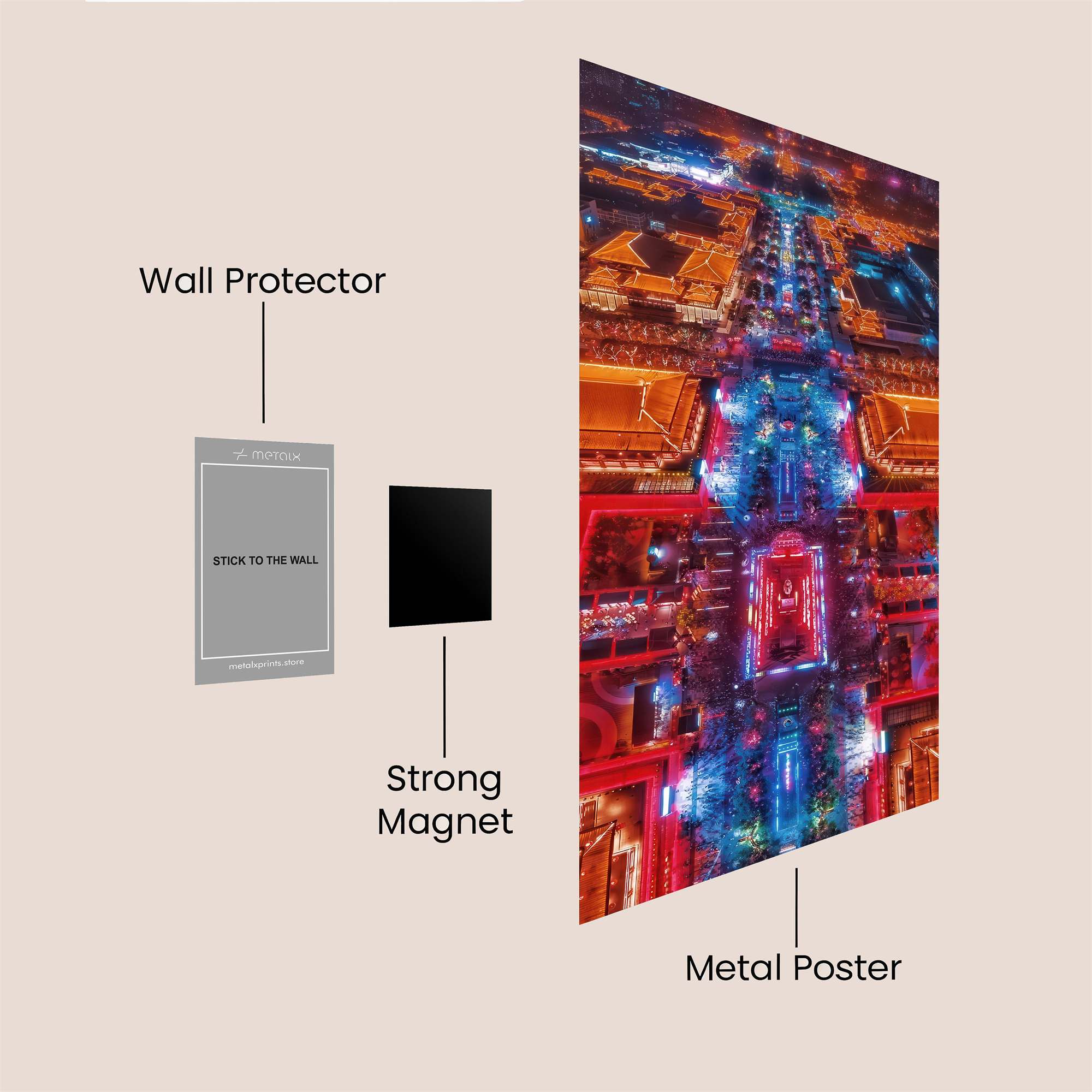 Vibrant Illumination Safe Wall Magnetic / M