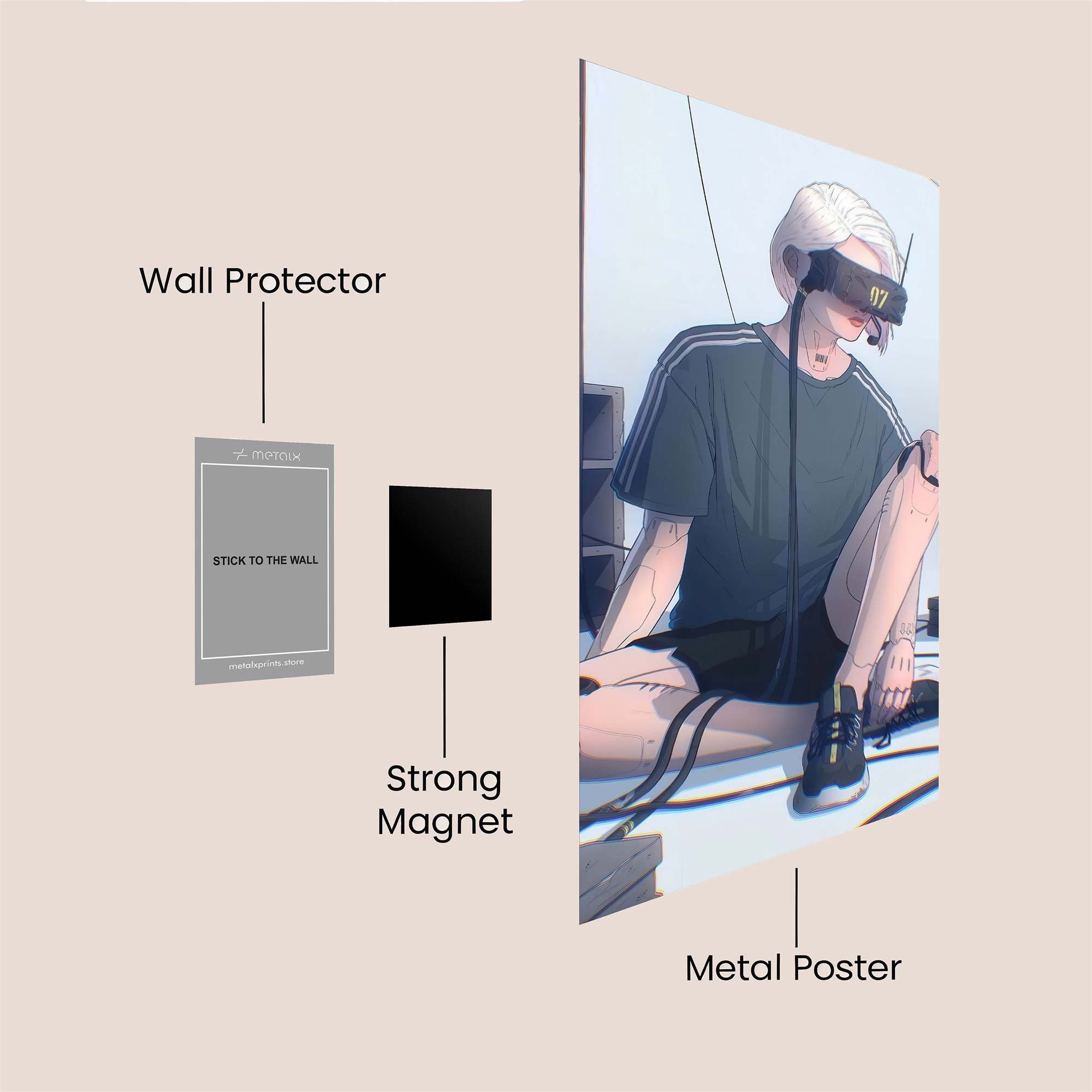 Virtual Serenity Safe Wall Magnetic / M