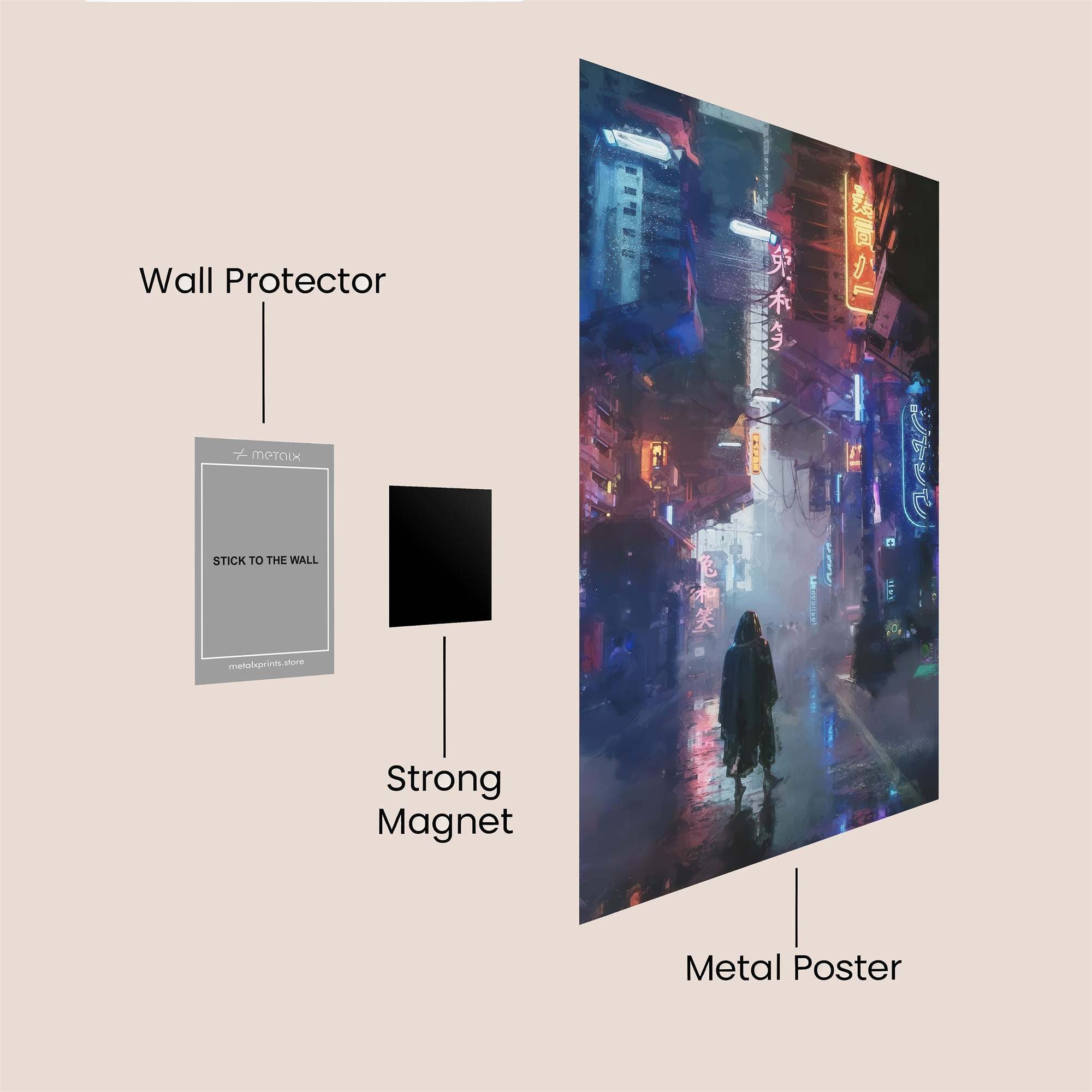 Neon Solitude Safe Wall Magnetic / M