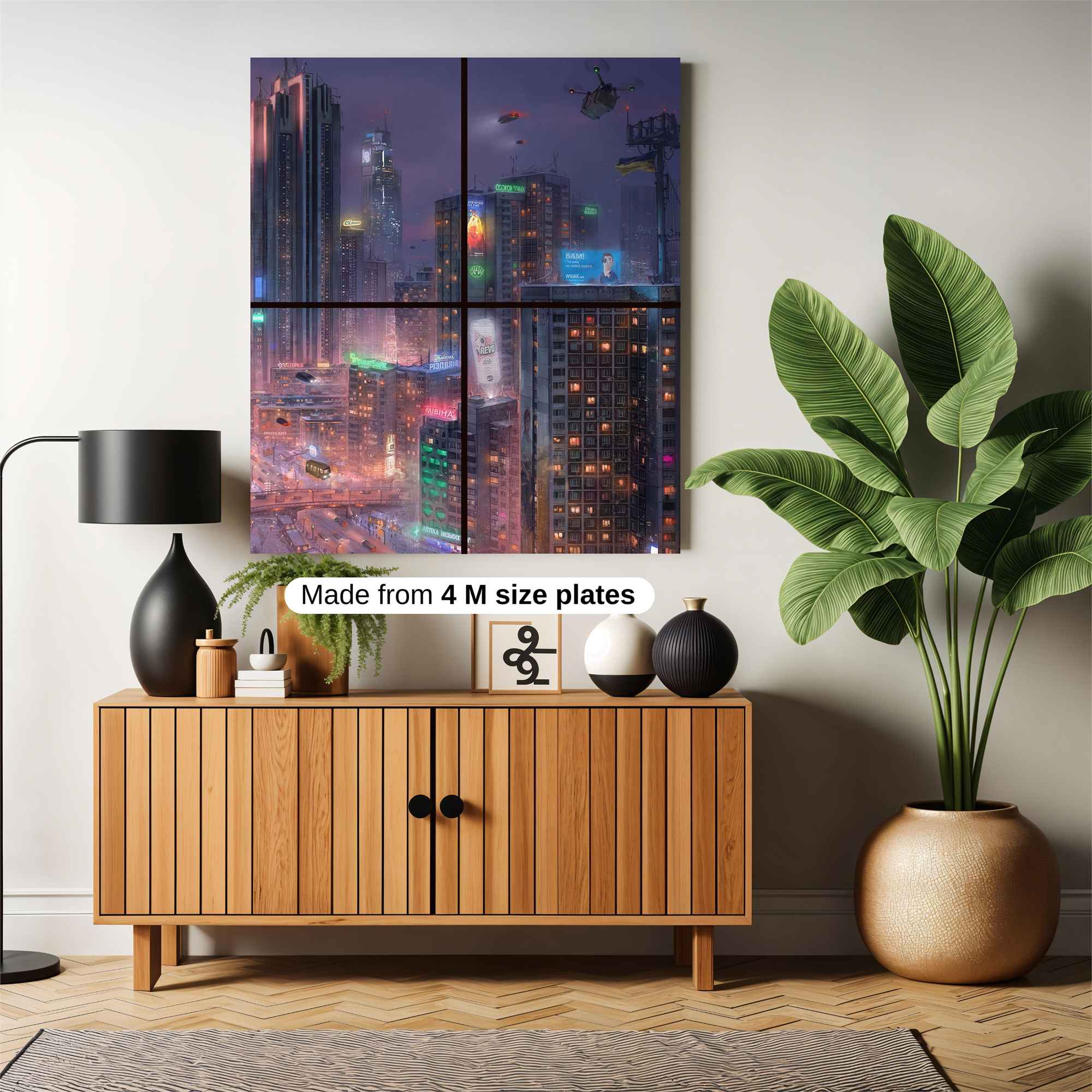 Futuristic Twilight Safe Wall Magnetic / M