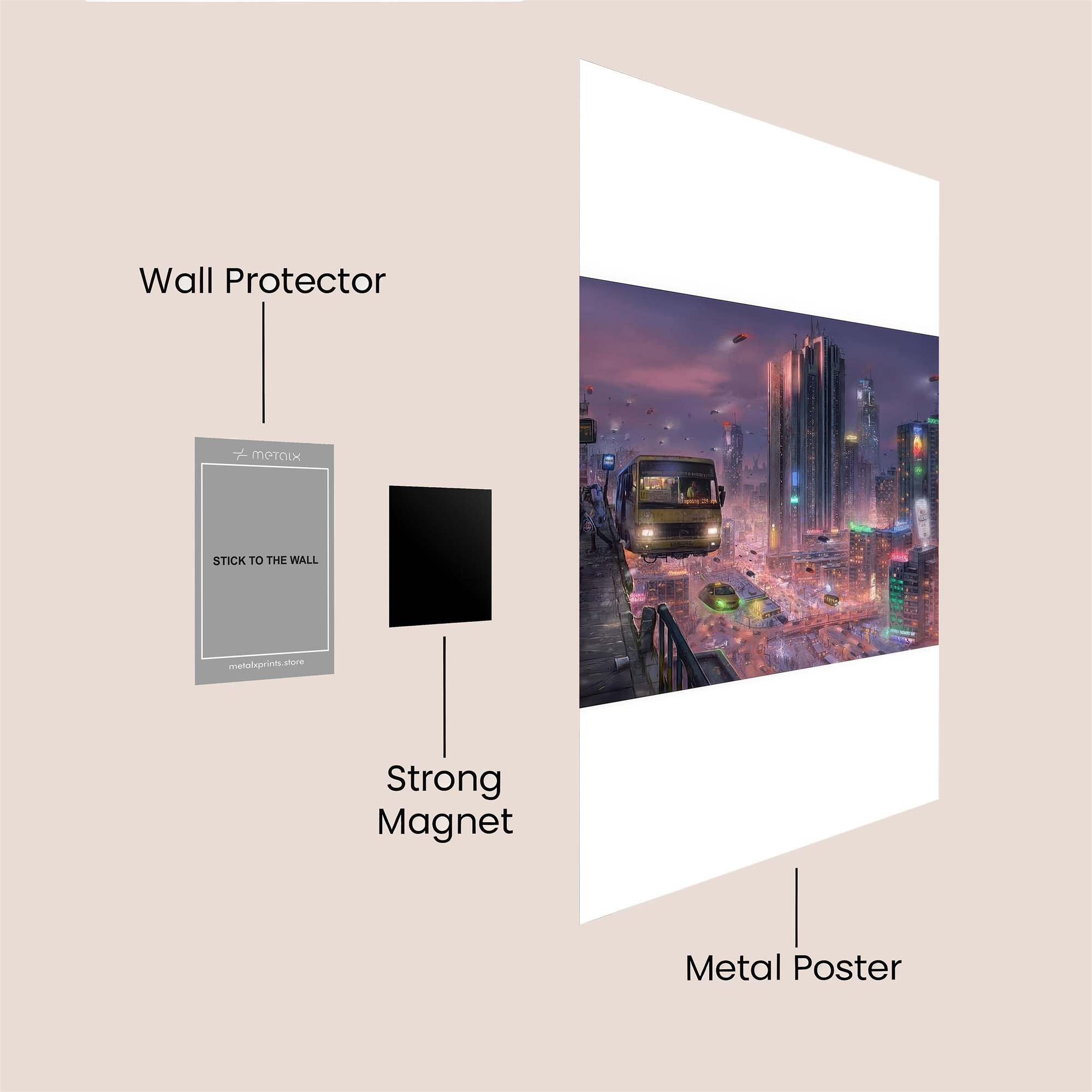 Meadow Whimsy Safe Wall Magnetic / M